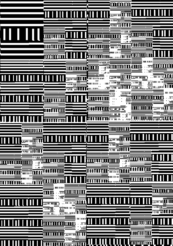"Bar Codes / 26" Giclée fine art prints on Hahnemühle Watercolour paper / Variable dimensions / Edition of 6