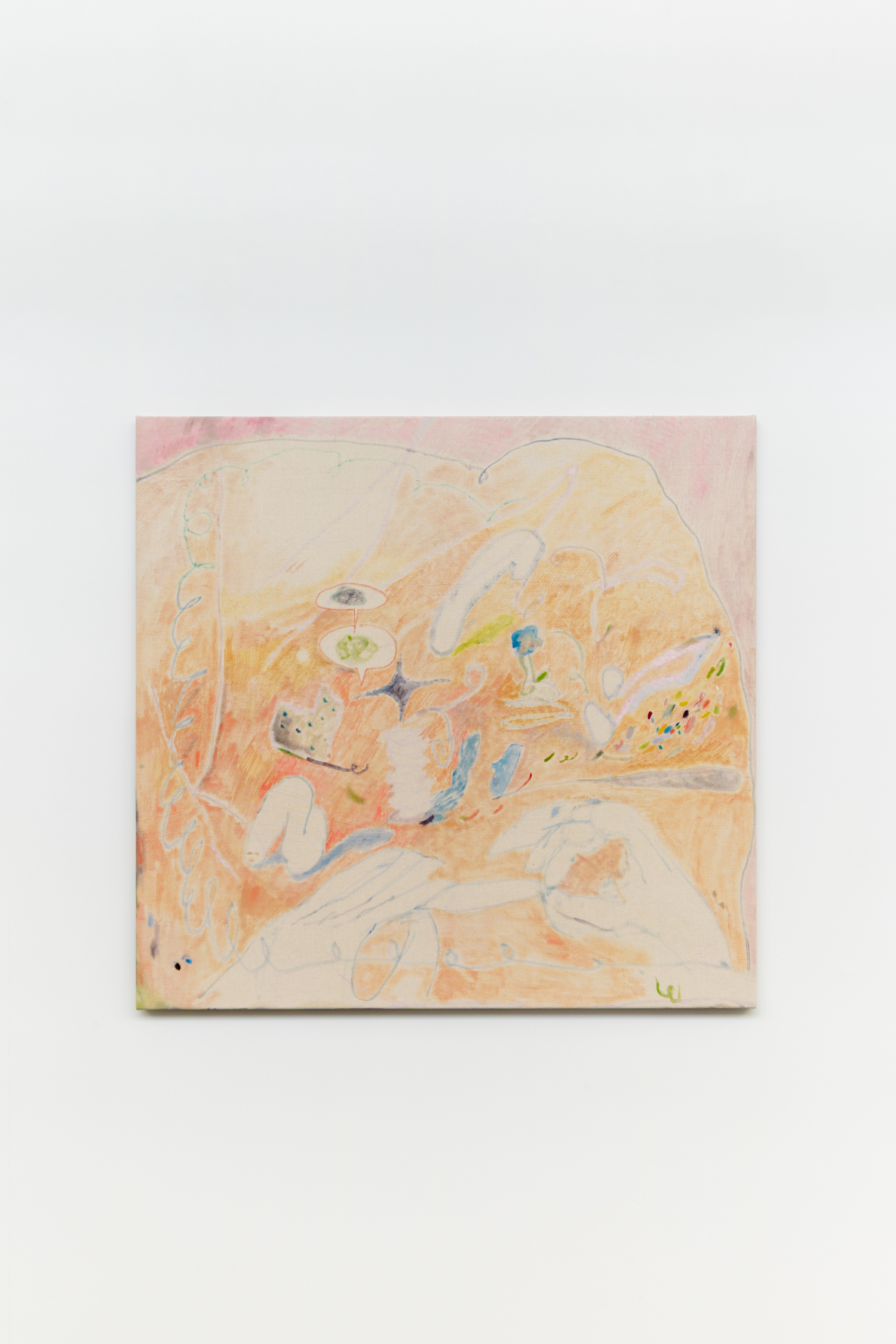 Sebastian Temple, pause, sneeze, 2025, Oil on canvas, 107 x 112 cm