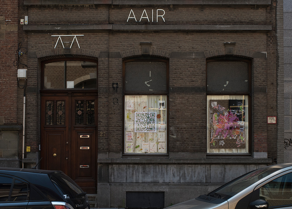 Chego Check QTQT (left) 2020 paper and window sticker paint, http://homework-artsonje.org/2020/chego-check-qtqt Future View Innocence (right) 2020 100 x 140 cm, print on velvet, wood, and nacre, 100 x 140 cm