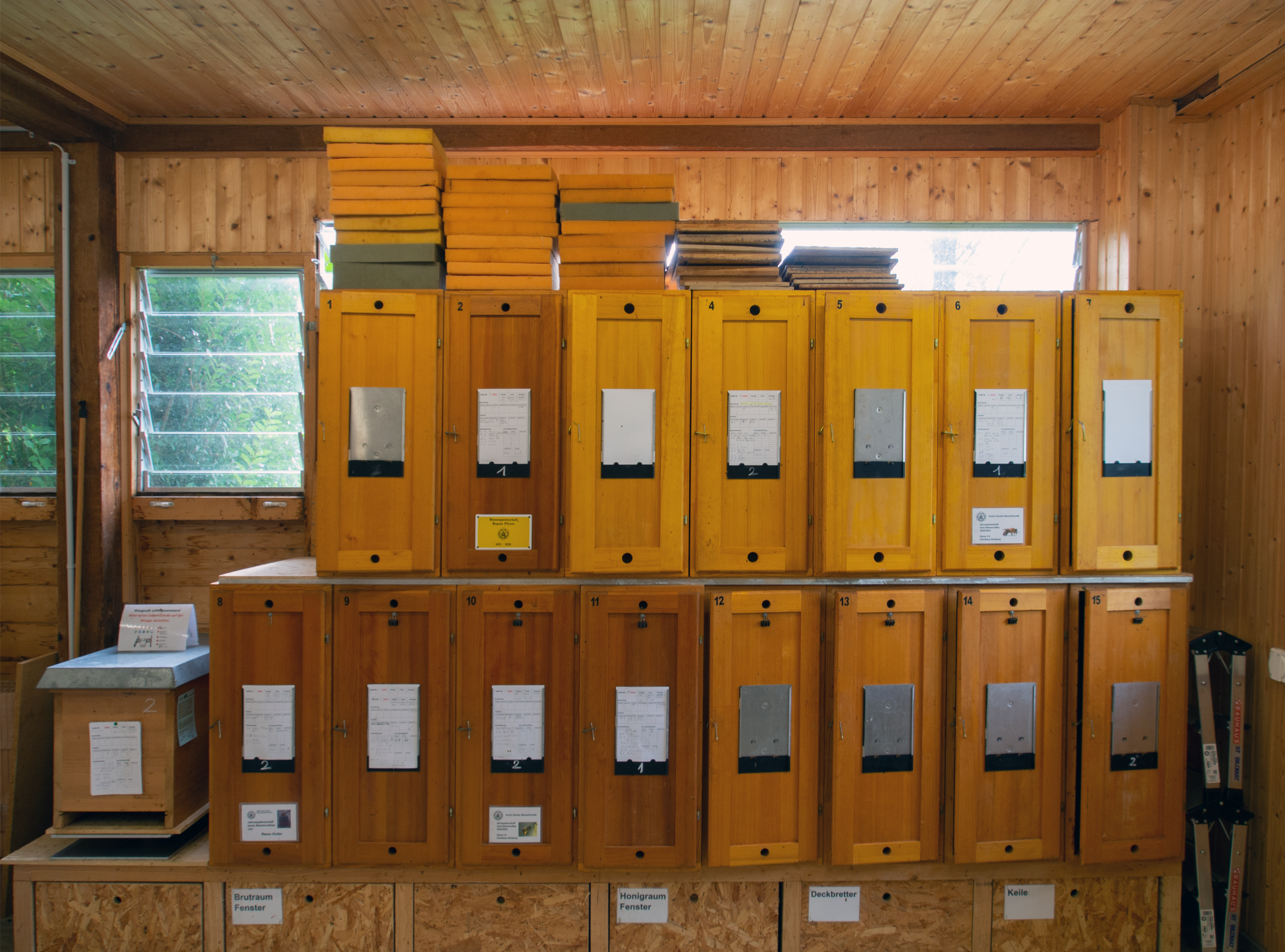 The beekeepers access to the "Schweizerkästen".