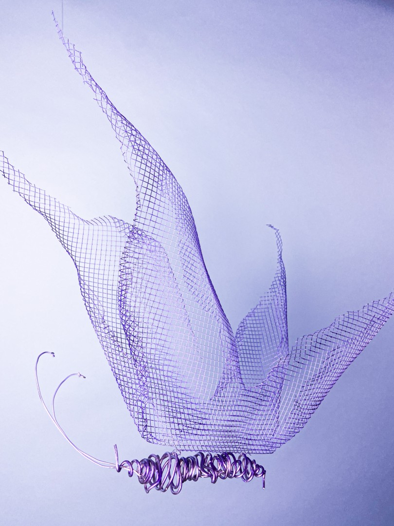 Nicole Assunta DiCamillo, Wire Mesh Butterfly, 2021. Image courtesy the artist.