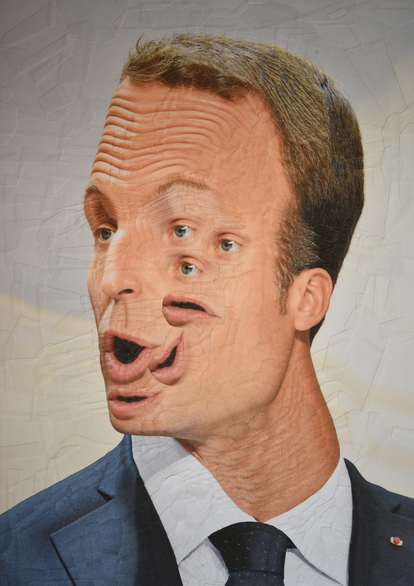 Macron, 2022, 8.2 x 11.6 inches