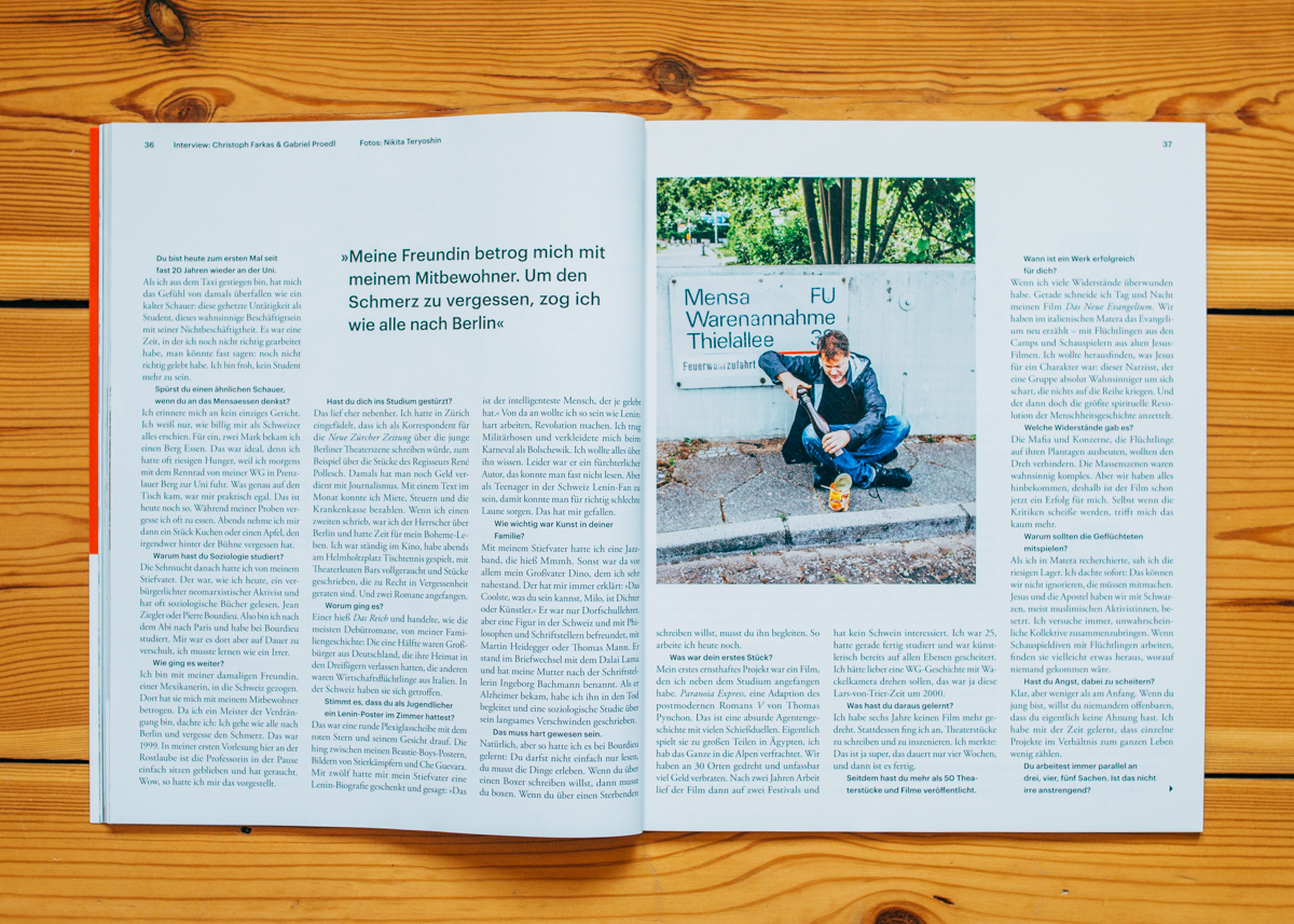 ZEIT Campus / Milo Rau / Berlin 09/2020