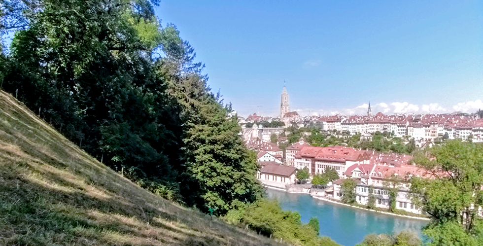 Vista su Berna, Canton Berna. (Luglio 2019)