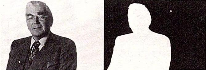 How to Disappear Completely, 2024, found image, 8 x 4 cm