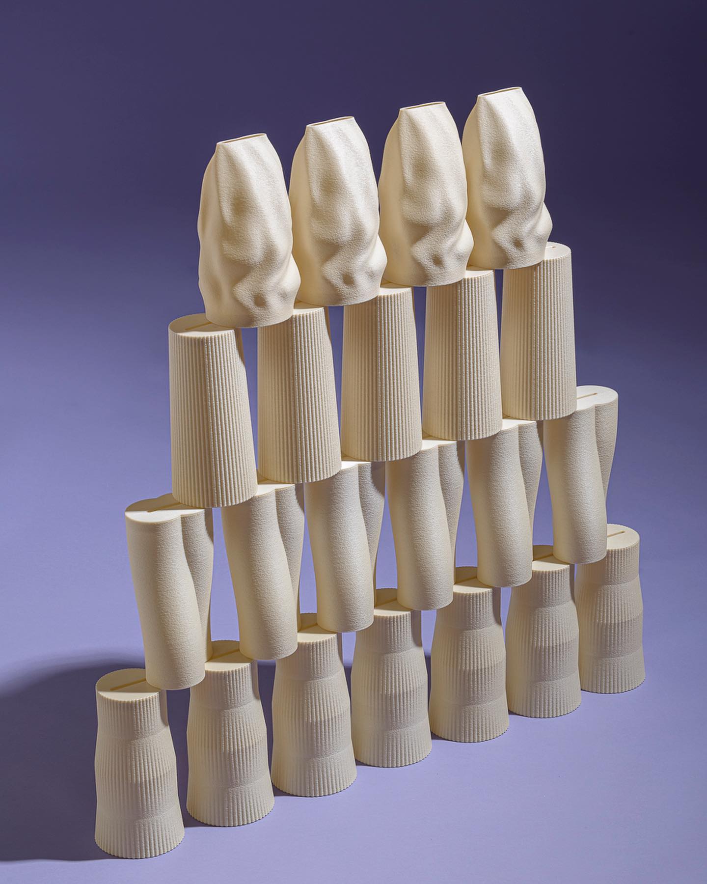 crafting plastics! studio VASES made from 100% biobased and 100% biodegradable material blend available in 3 sizes