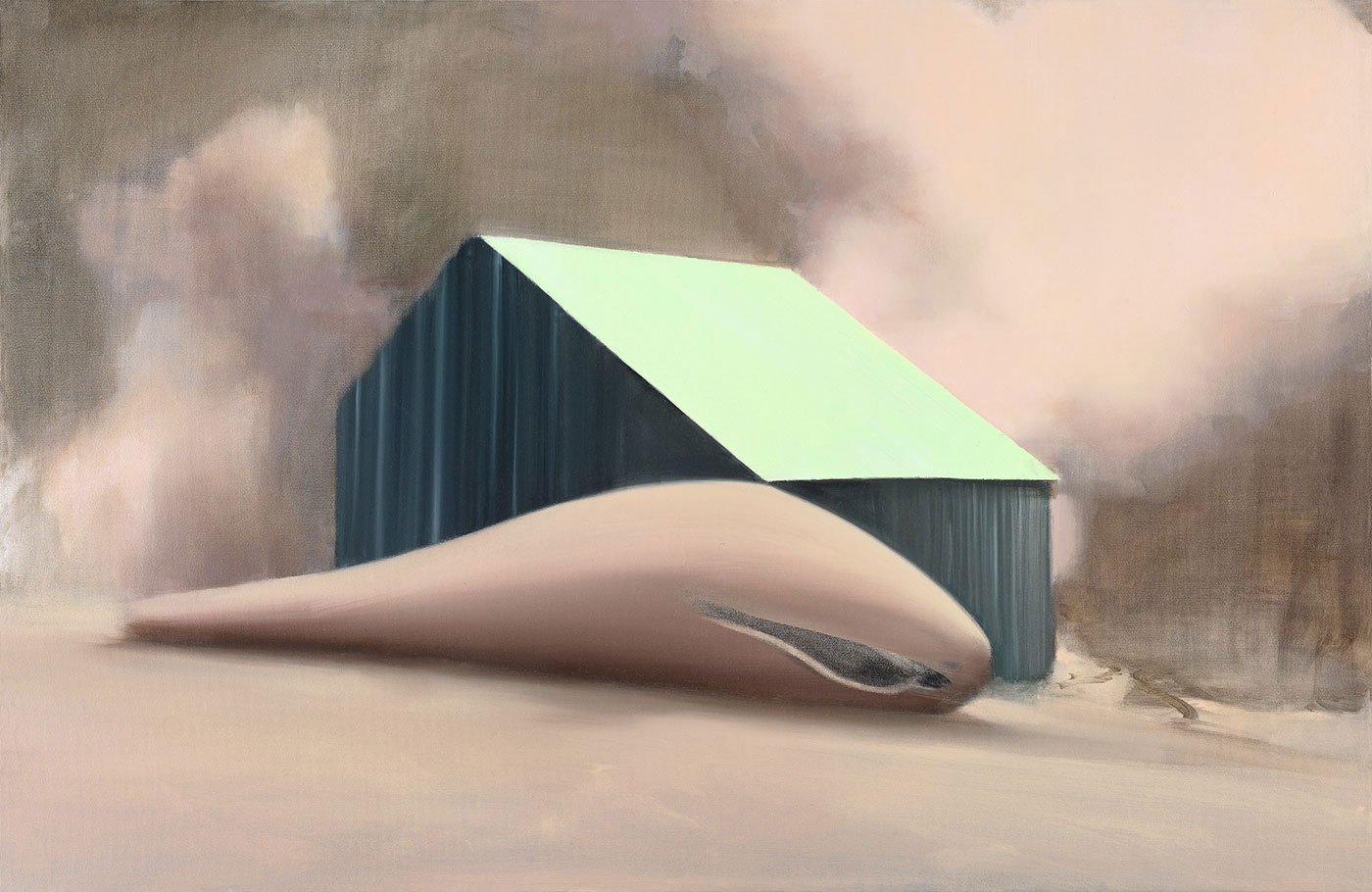 Diamond Hut Oil on canvas 50x70 cm 2012, Photographed by Shay Halevi
