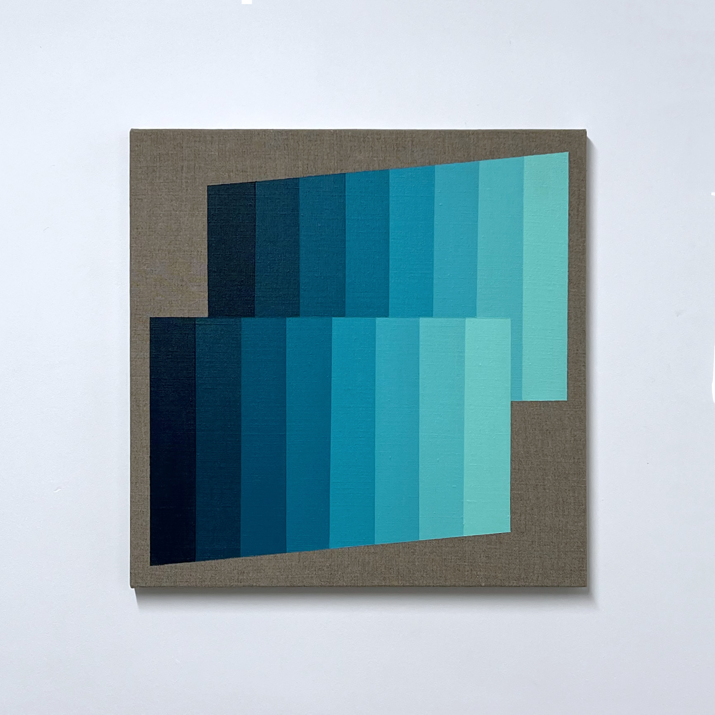 Machbands (chroma) LXX, 40cm x 40cm, acrylic on linen