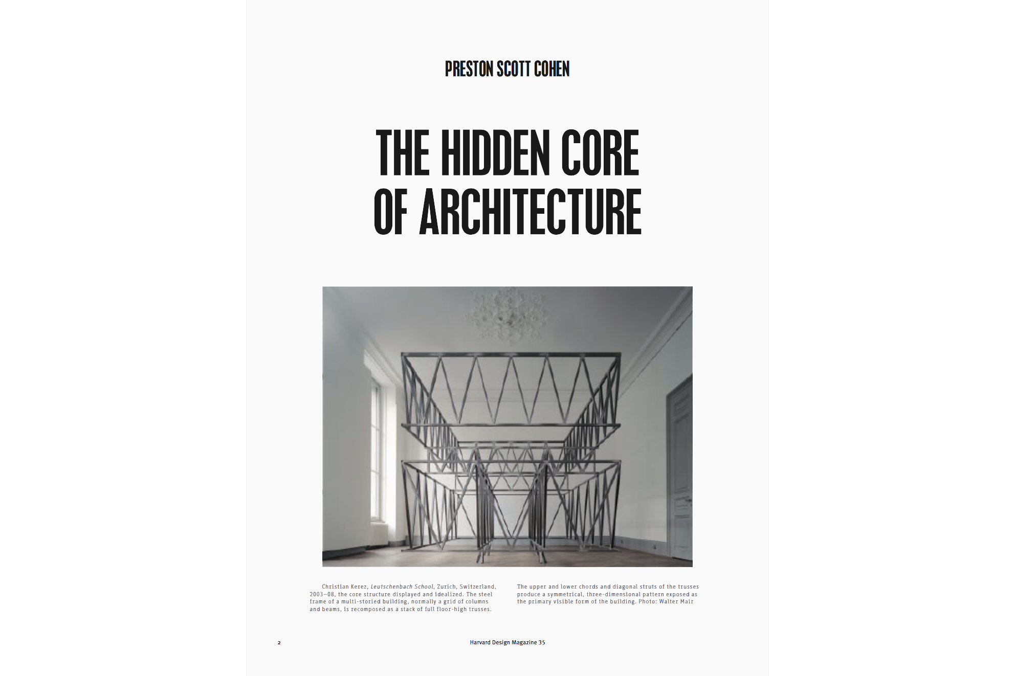 THE HIDDEN CORE OF ARCHITECTURE (HARVARD DESIGN MAGAZINE 2012)