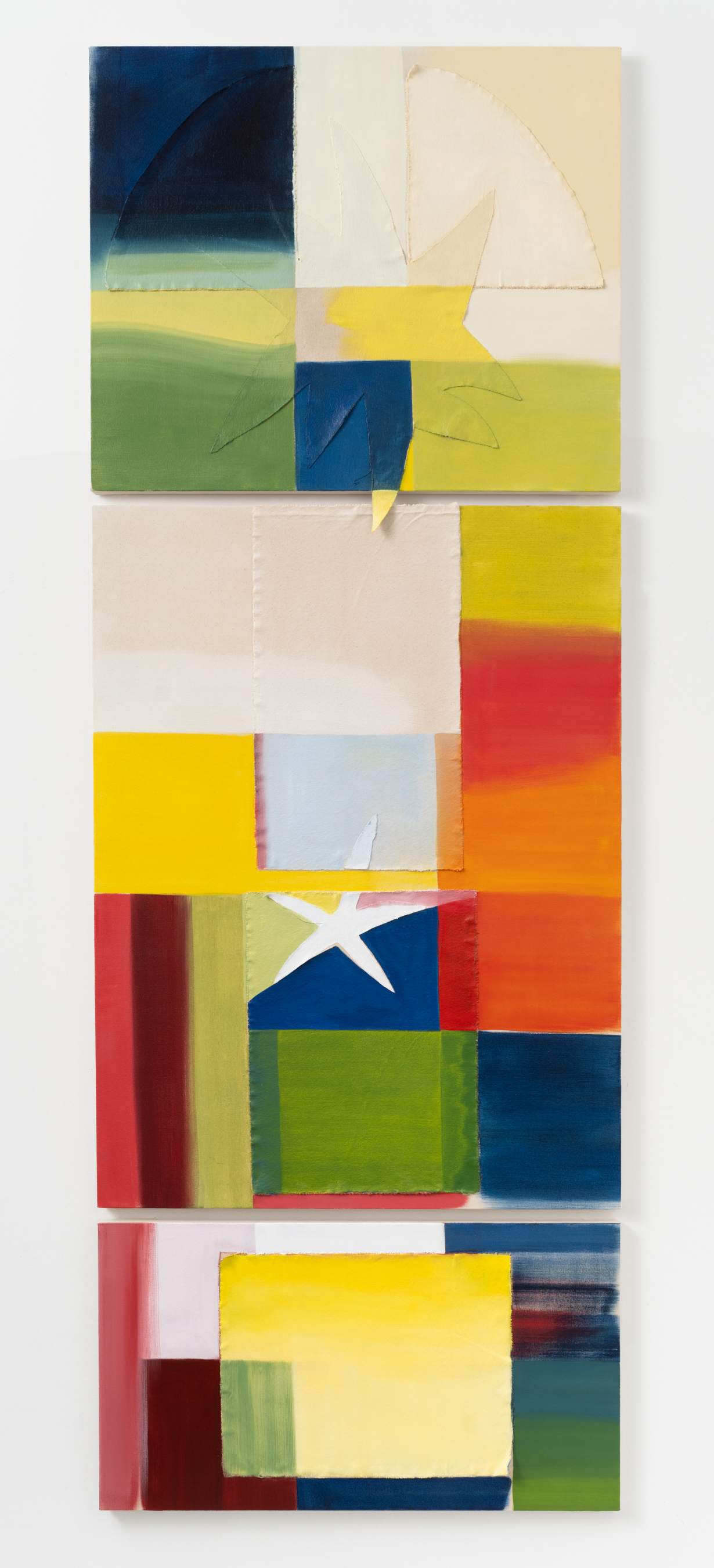 (SOLD) Altarpieces, 2025, 100 x 36 in, Acrylic and canvas on canvas