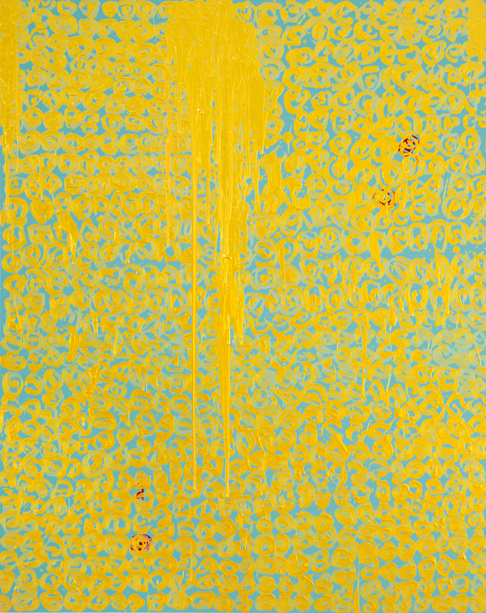 Camellias You Left Behind #4, 2018, acrylic on canvas, 60x48 in