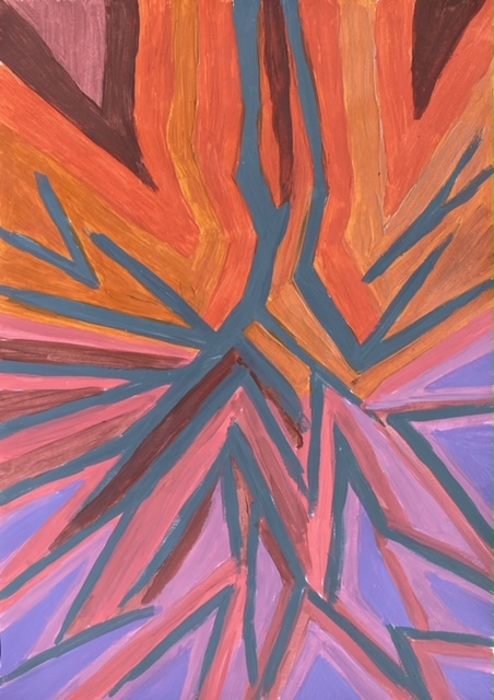 Árvore Invertida | 29,7cm x 21cm | Angela Moraes | 2020 | guache sobre papel