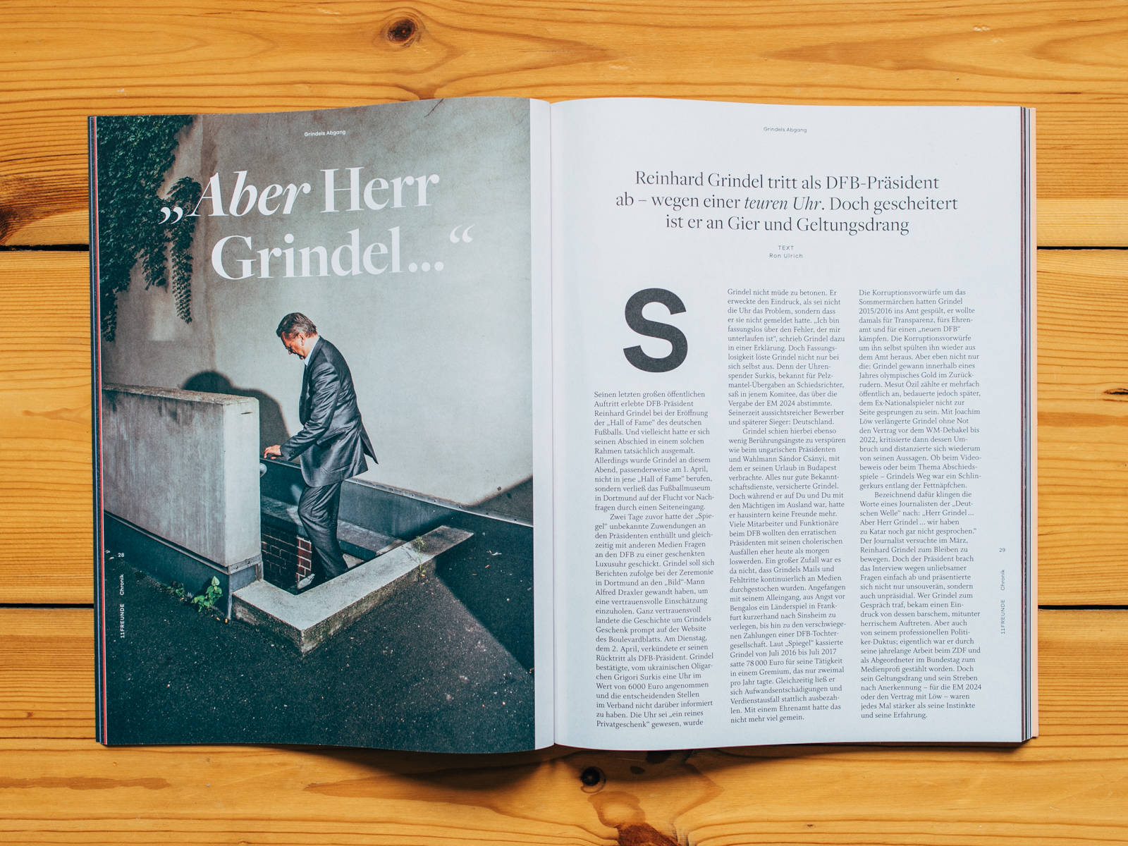 11 FREUNDE Chronik / Reinhard Grindel / Dezember 2019