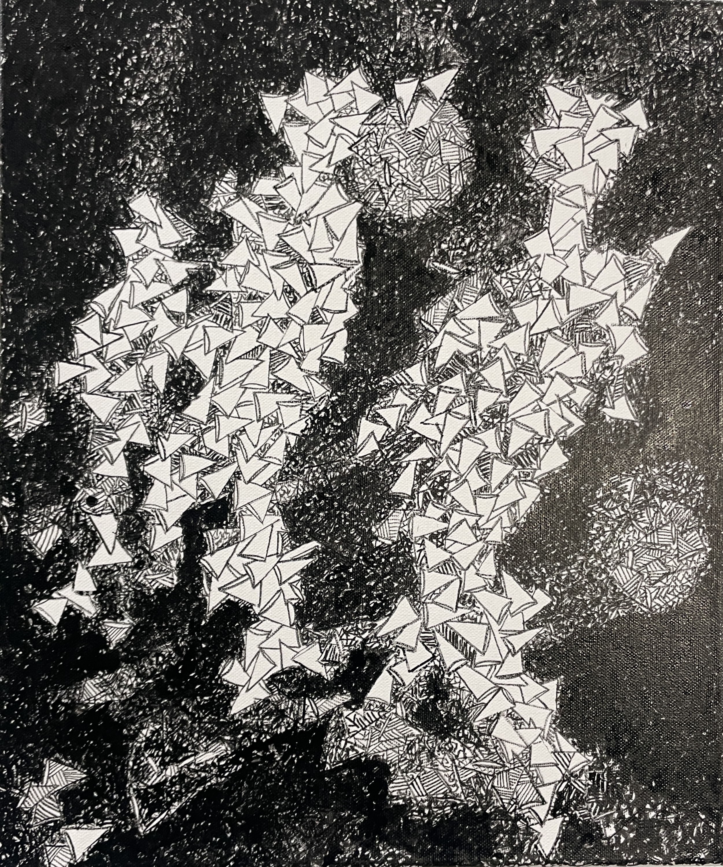 Les Subtils - Encre sumi sur Papier de Pondichéry - 57*90cm - 2022
