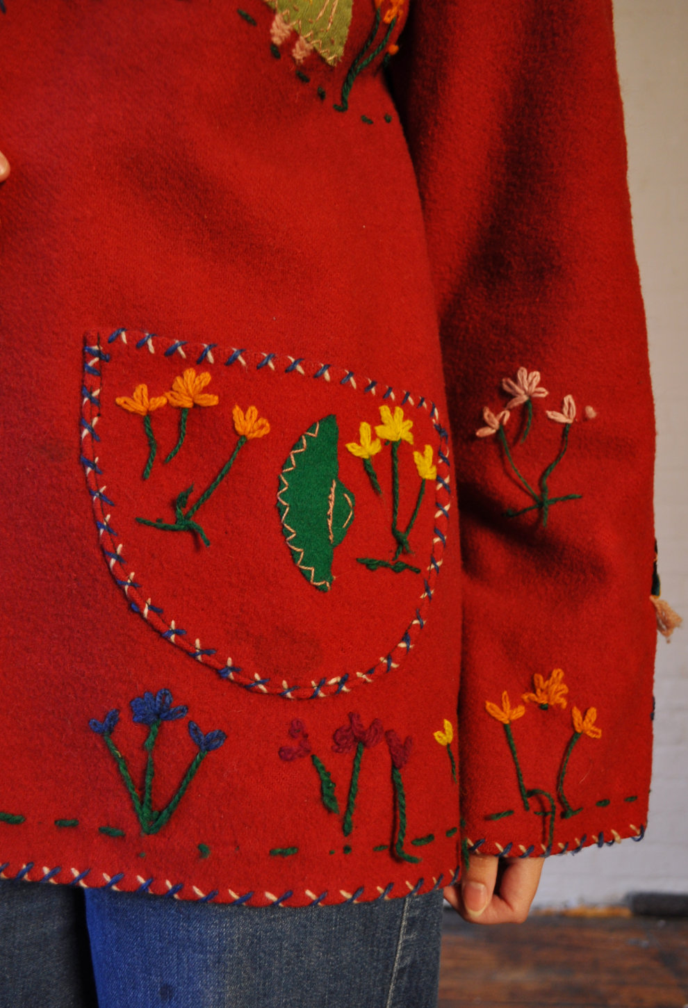 1940s/50s Embroidered Mexican Souvenir Jacket - Mama Loves You Vintage