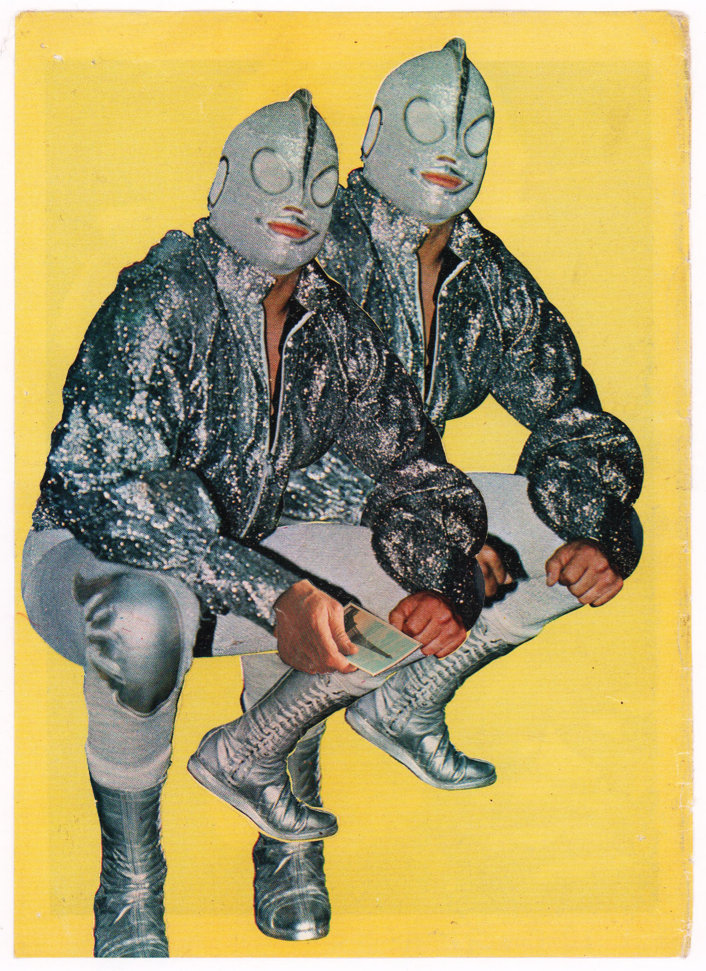 Double Wrestler, 2022, photomontage, 23 x 30 cm