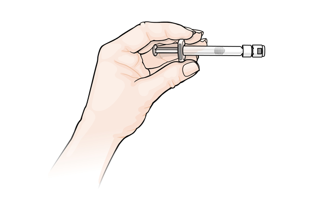 Preparing syringe