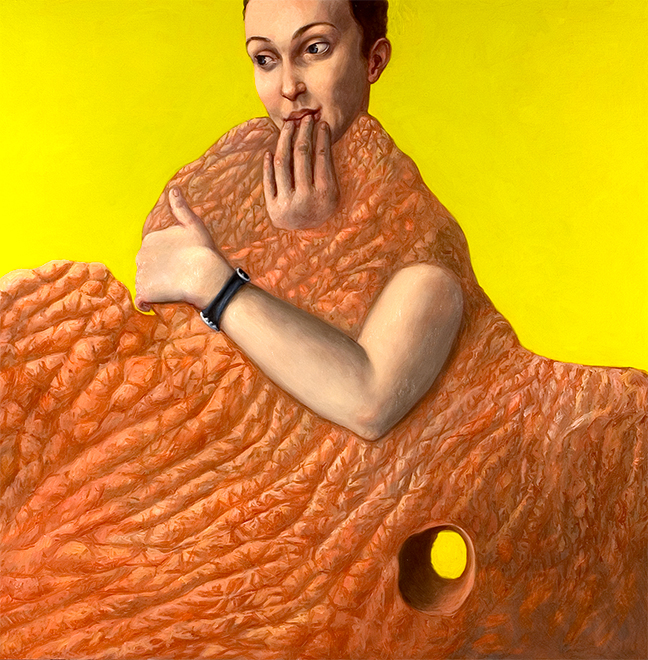  LA PRIMA CASA   2007 olio su tela cm 125X125