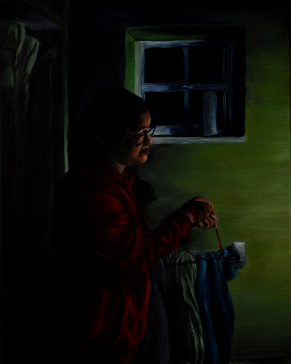 Towels     16 x 20 Inches     Acrylic on Canvas    2017