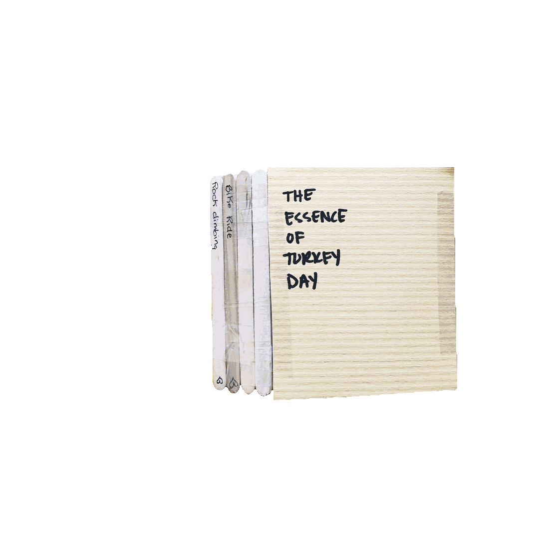 A book made by a participant from a 20 minute book making activity.