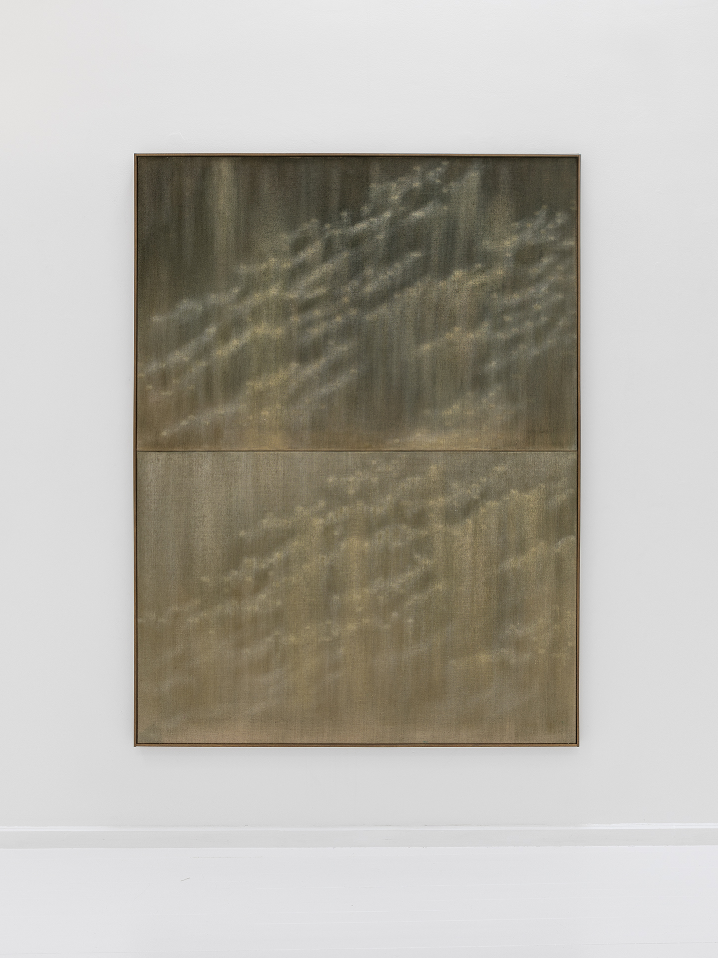 Drift 3, acrylic on jute, 200 x 150 cm, 2024