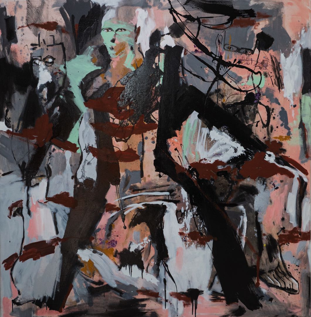 Three important figures 2022 Oil on canvas 205x200 cm