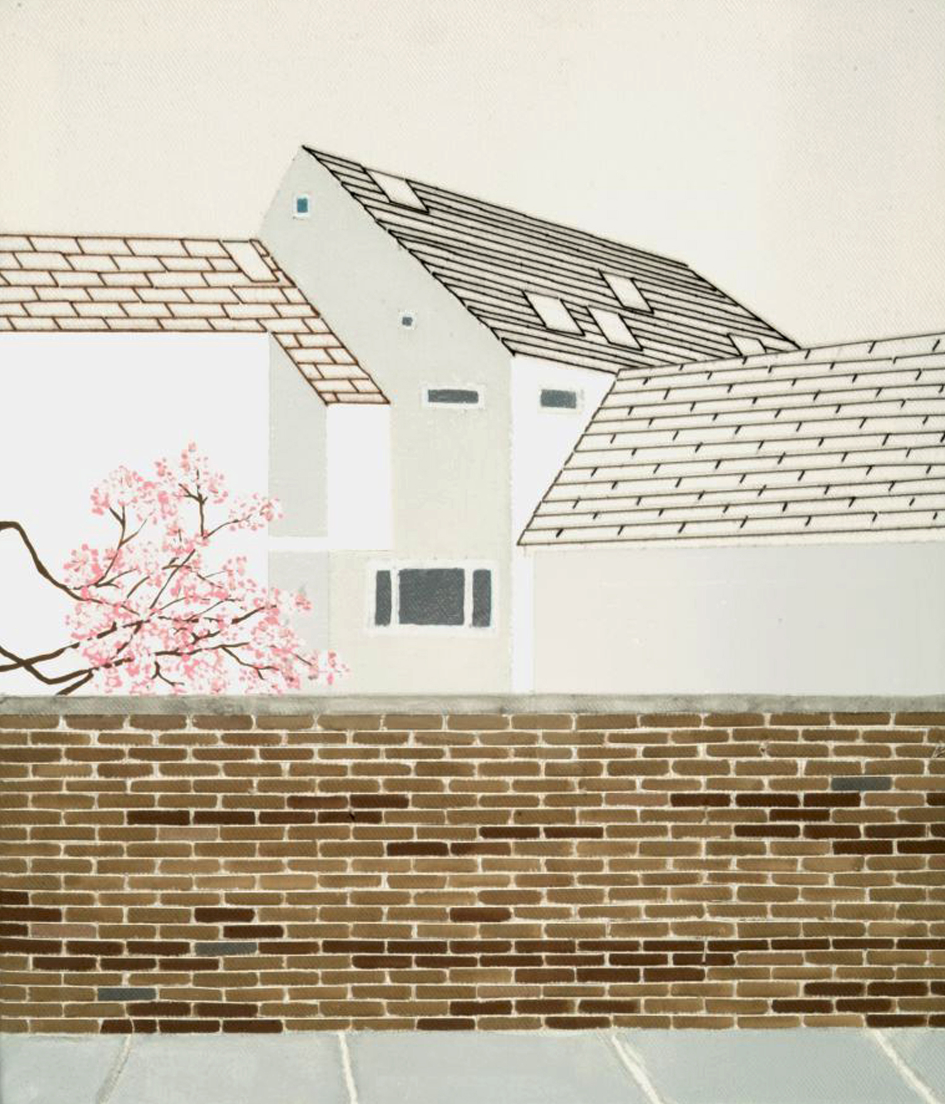 UNTITLED | Acrylic and hand embroidery on canvas | 40 x 30 cm | 2003