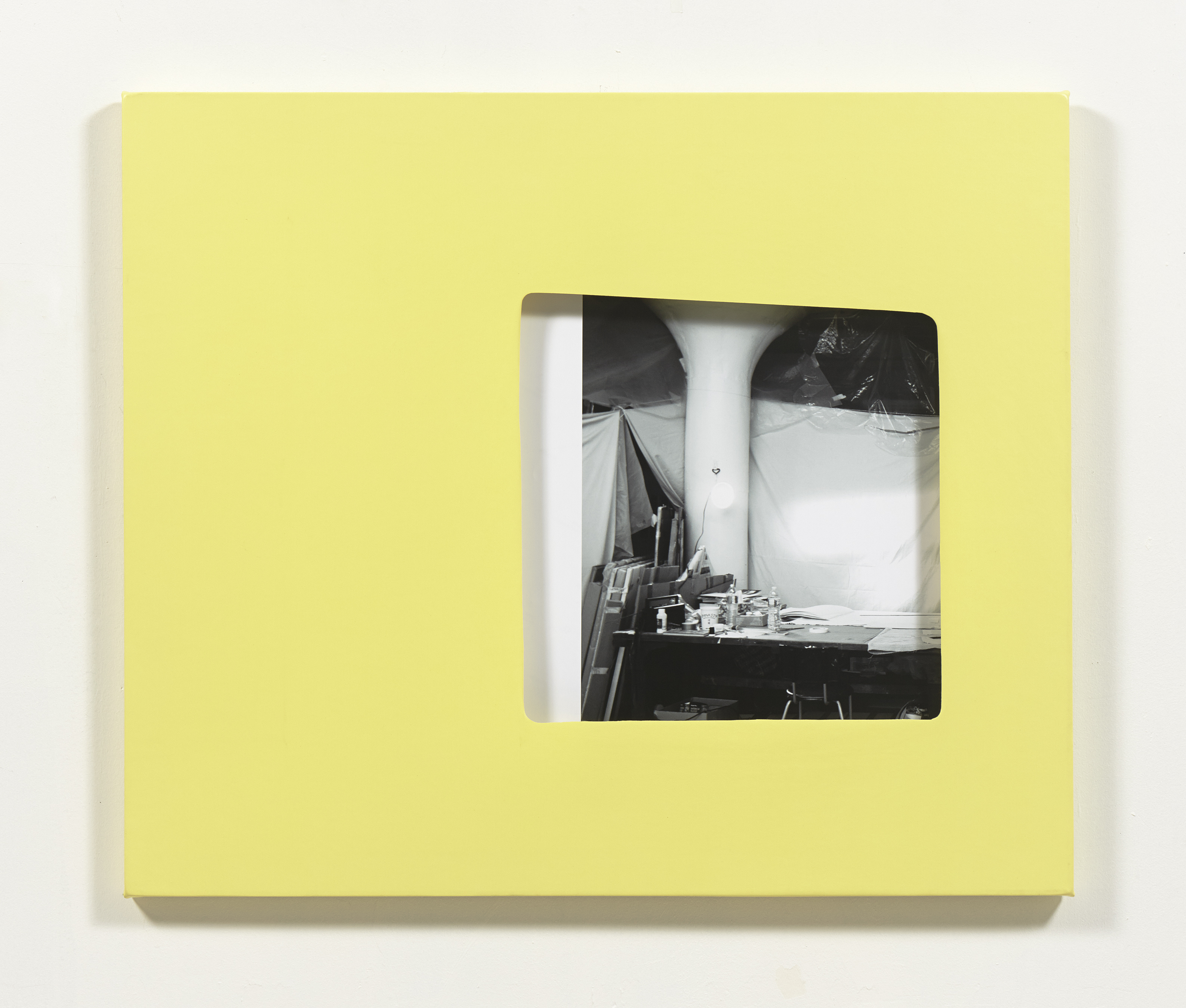 Dean Street II, 2016. Archival pigment print, and vinyl , 40 x 34 inches