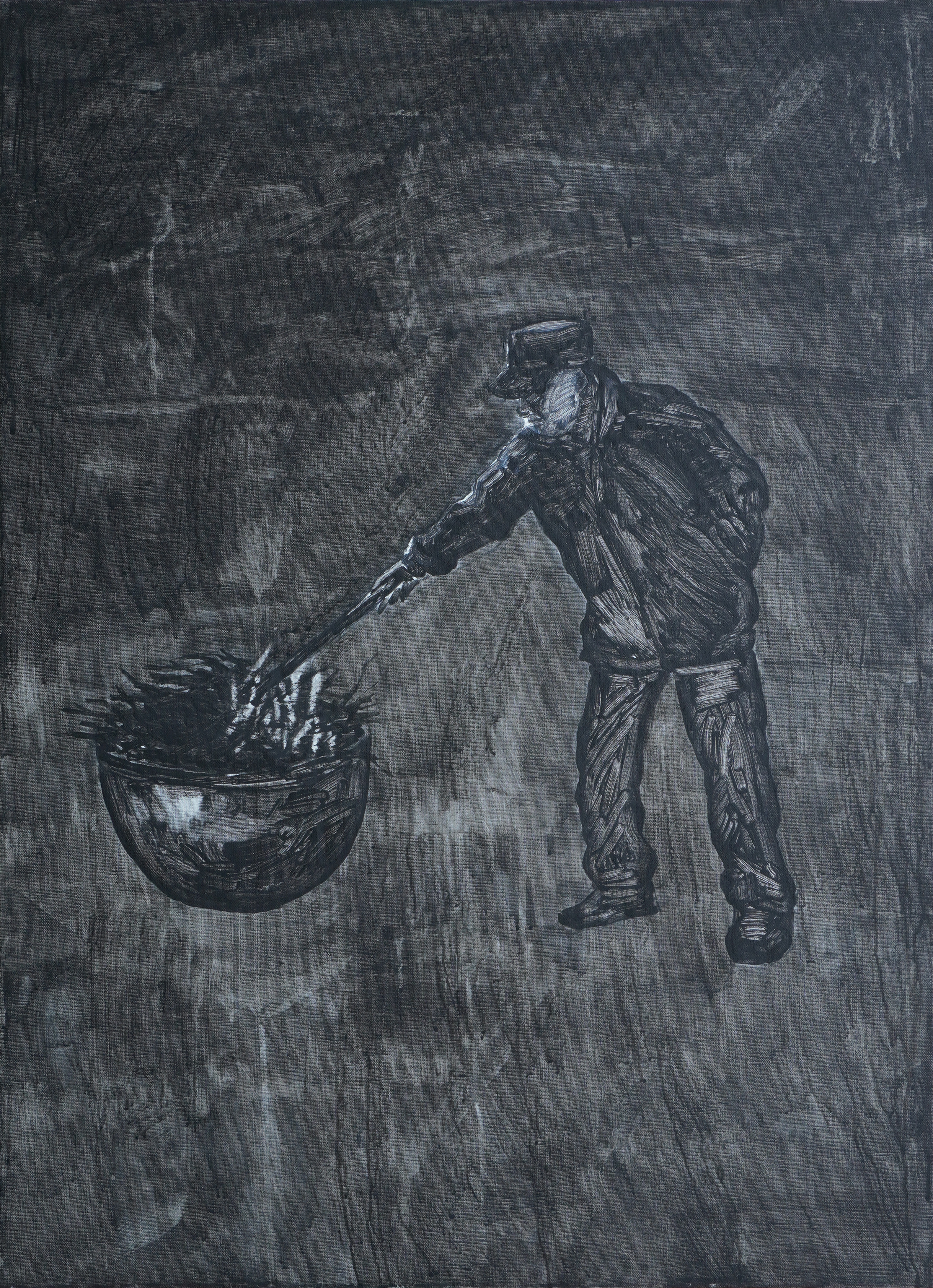 불을 만드는 사람 A fire maker_acrylic on canvas_90.9x65.1cm_2022