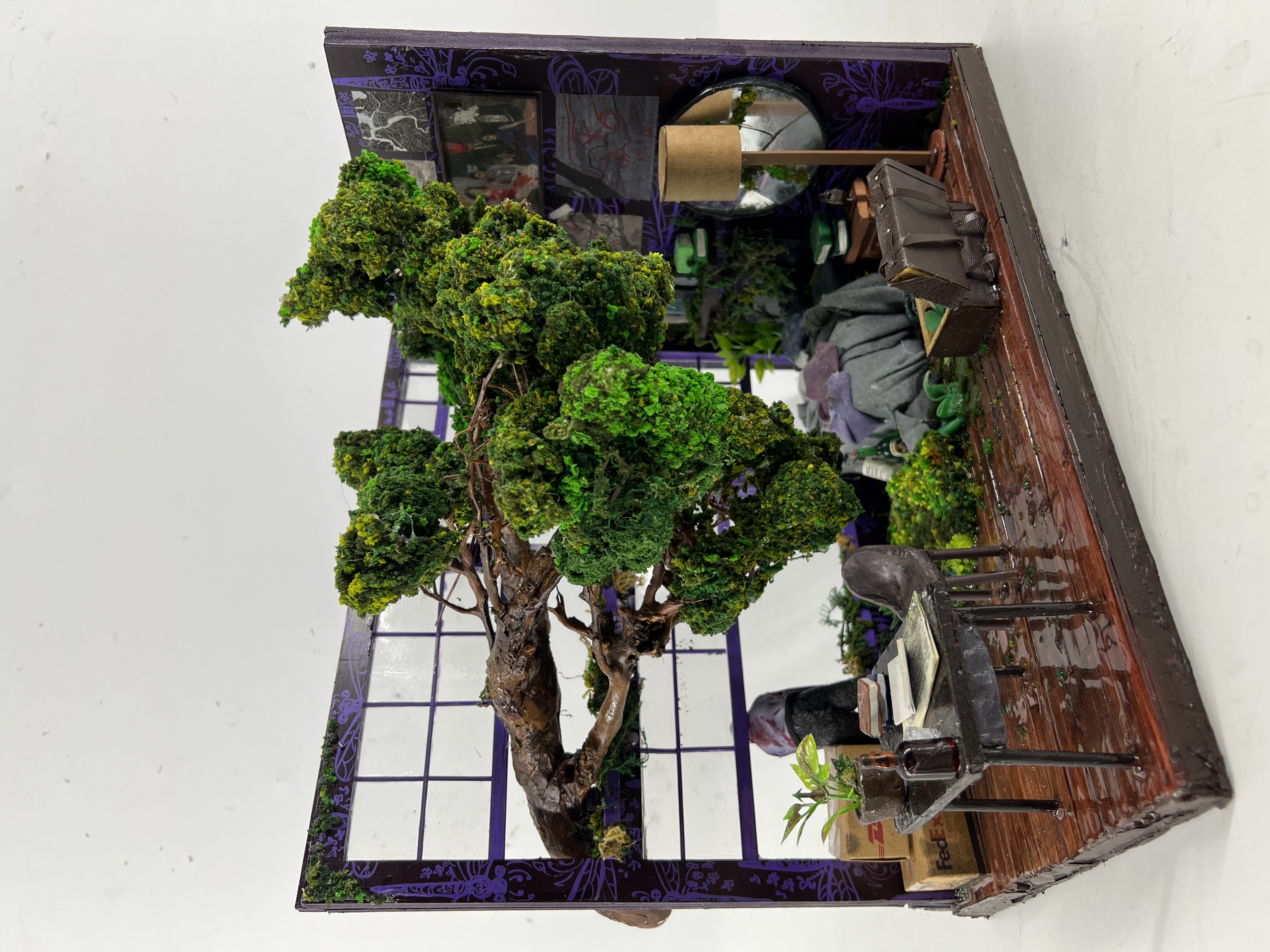 FLIGHT, mixed media miniature, 2022