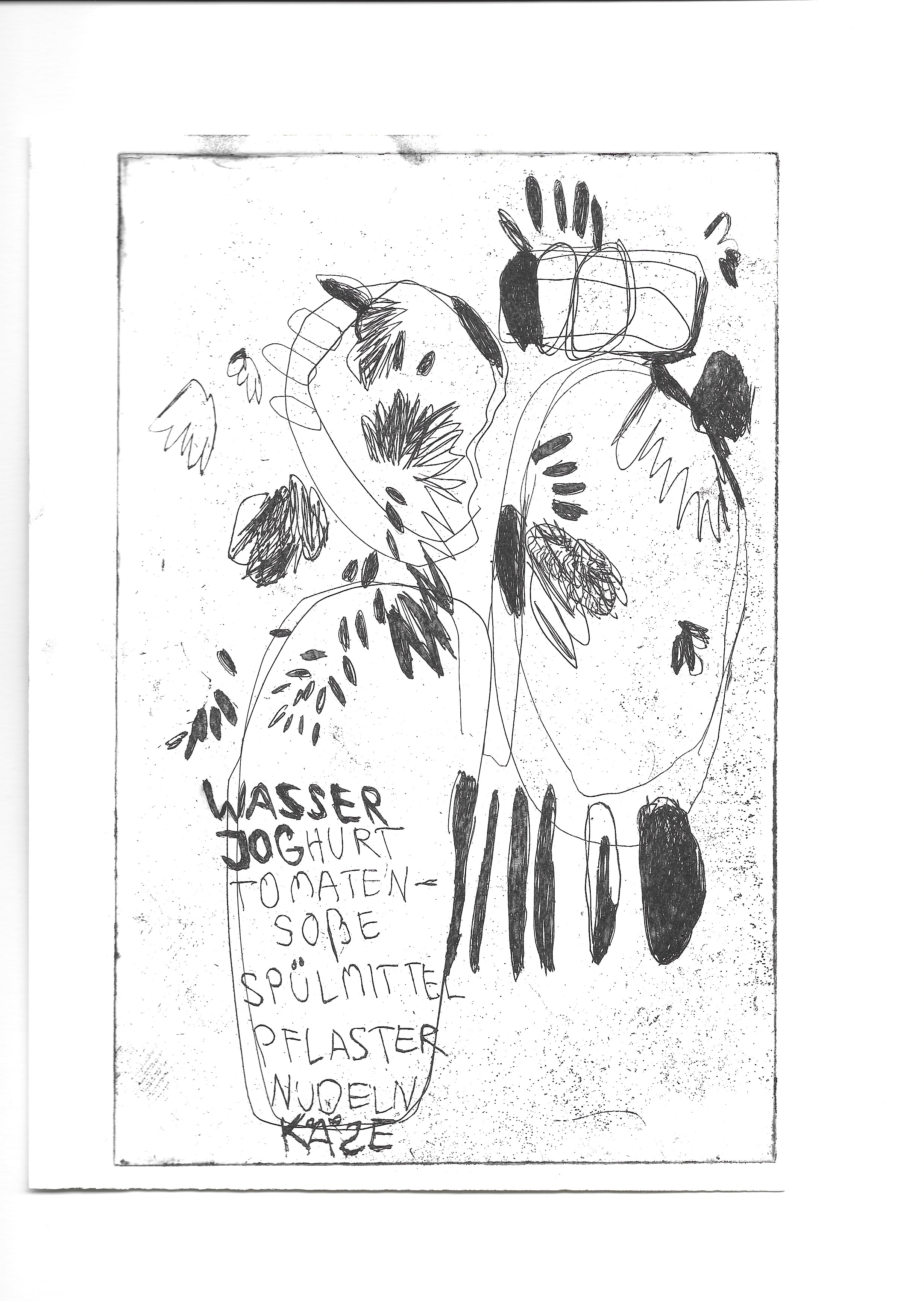 Shopping List (2016)Etching on paper14,8x21cm