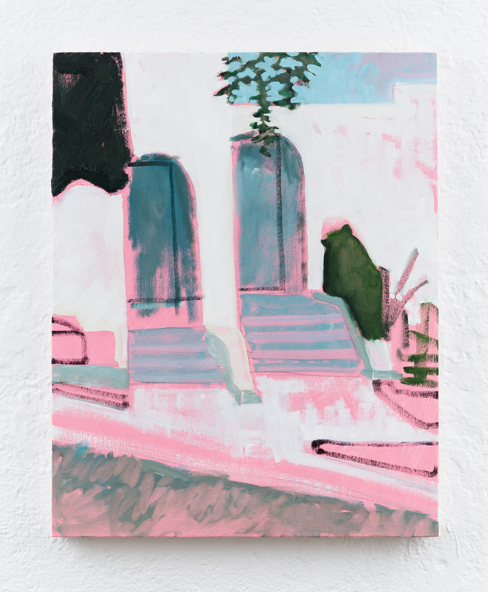 "Entrances" oil on canvas, 20 x 16 in., 2018