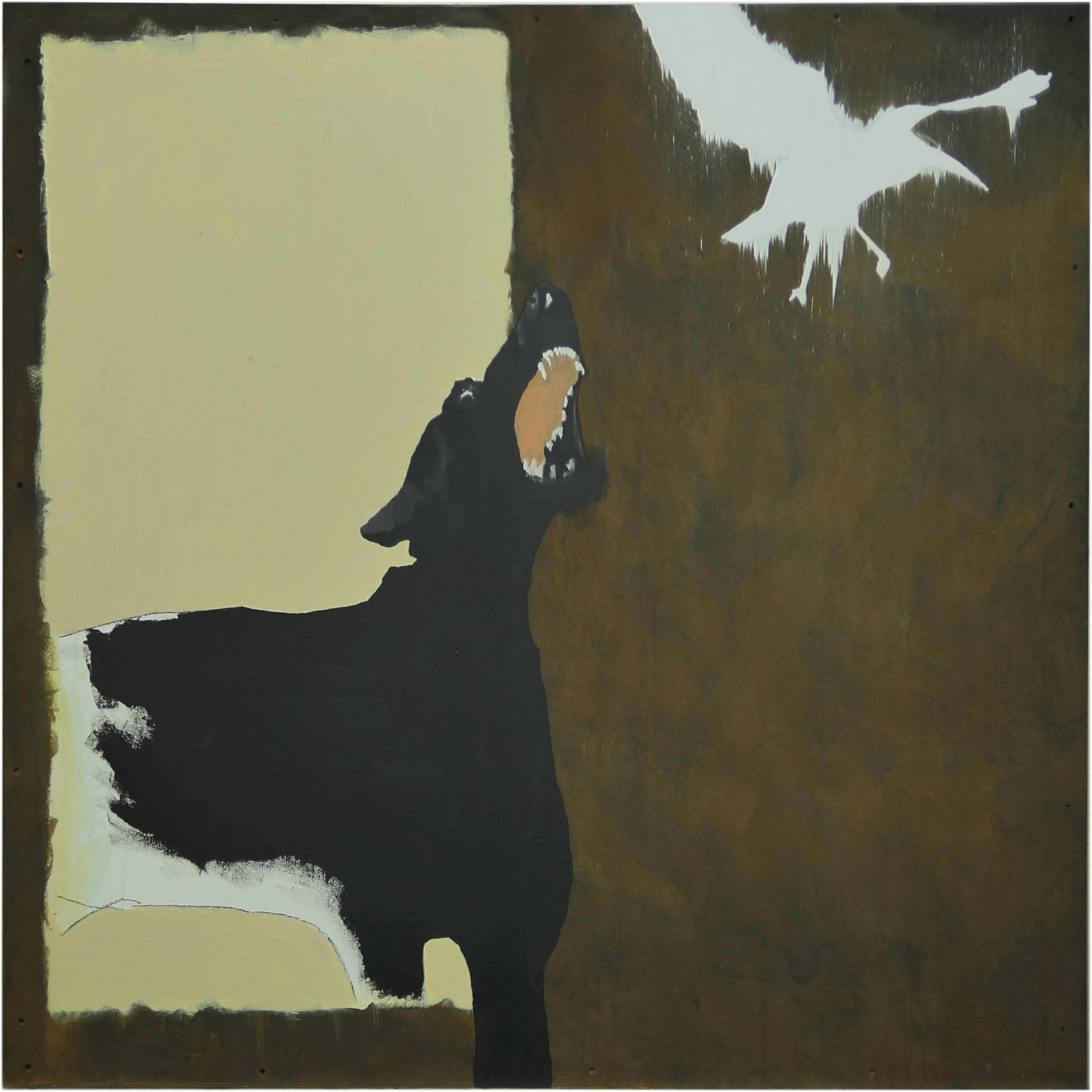 004G // Mixed Media on Board //120x120cm // 2020