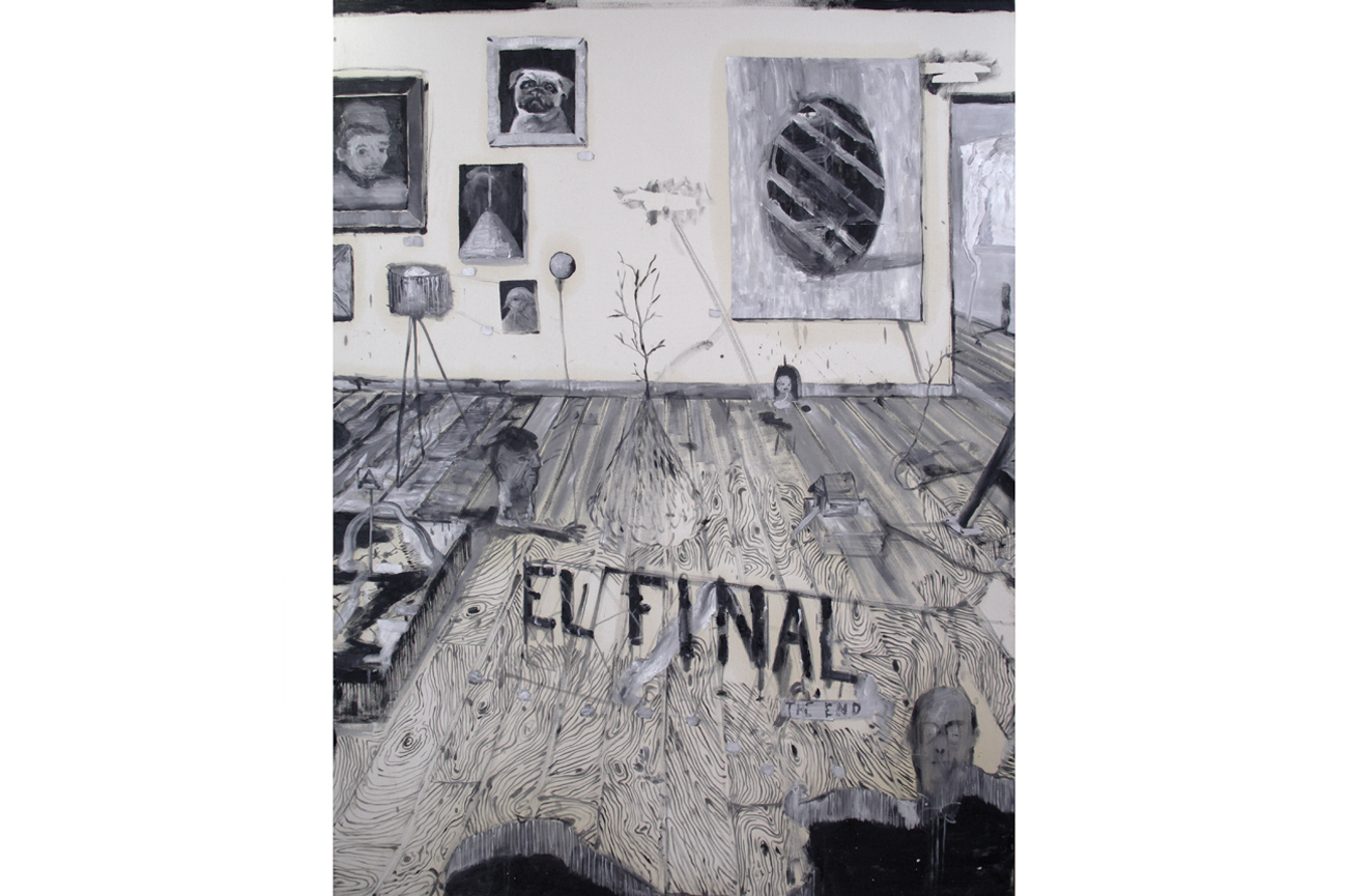 León & CociñaEl Final, 2022Oil and acrylic paint on canvas200 x 150 cm