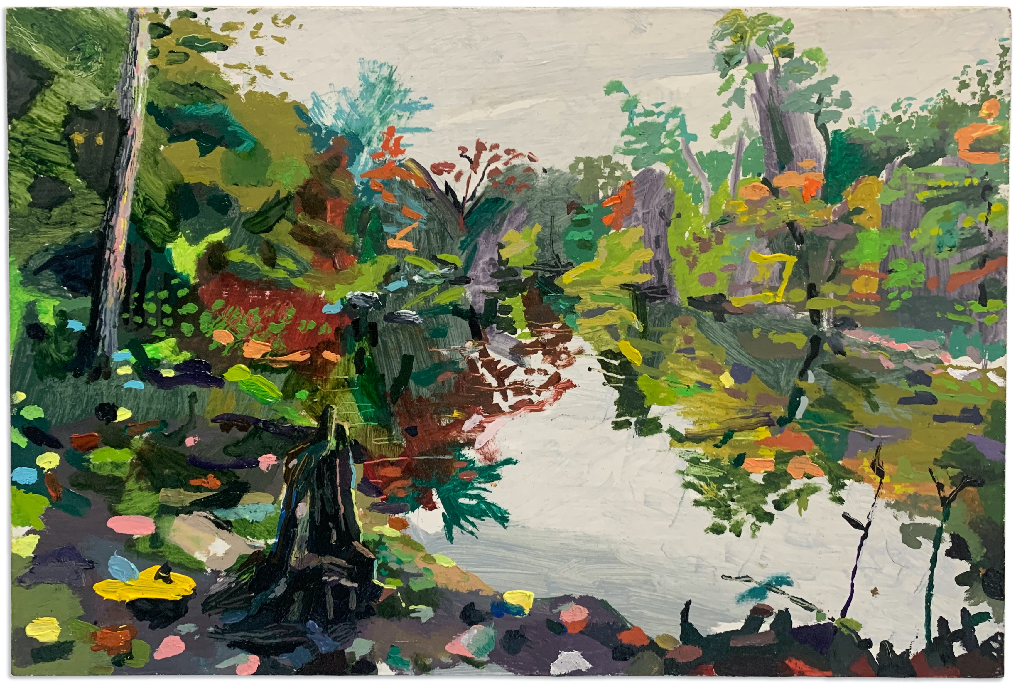 Leeds Song, oil paint on panel, 9” x 12”, 2020.