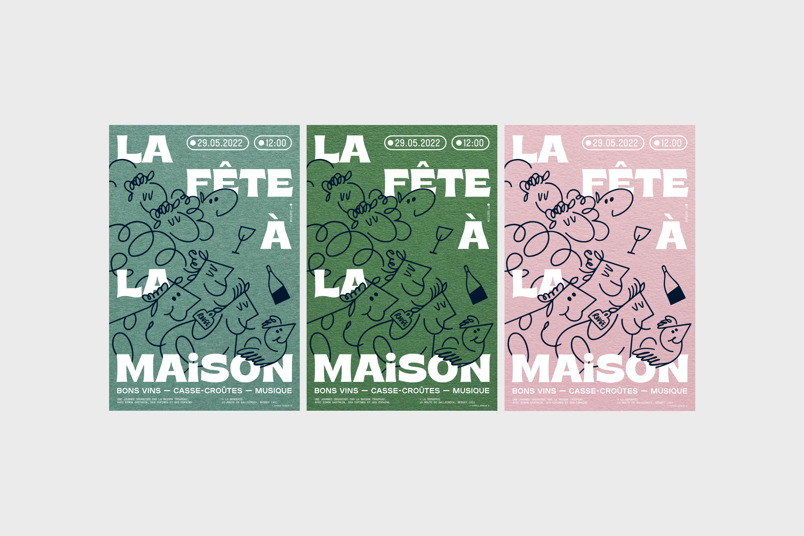 MAISON TROUPEAU POSTERS, ART DIRECTION AND DESIGN