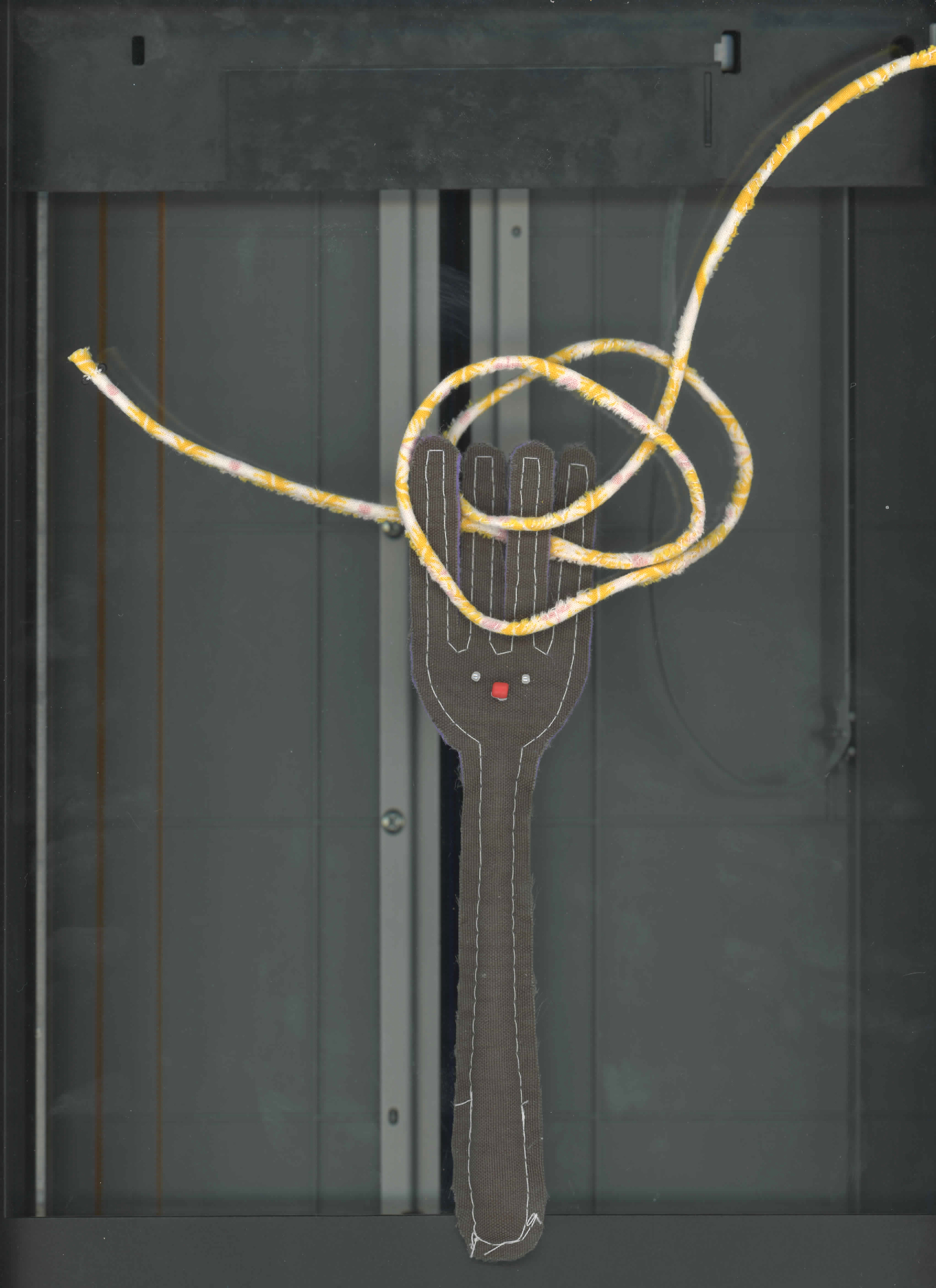 "Carys, I made you a fork and a spaghetti friend. Think of it as a clown number in a food circus."