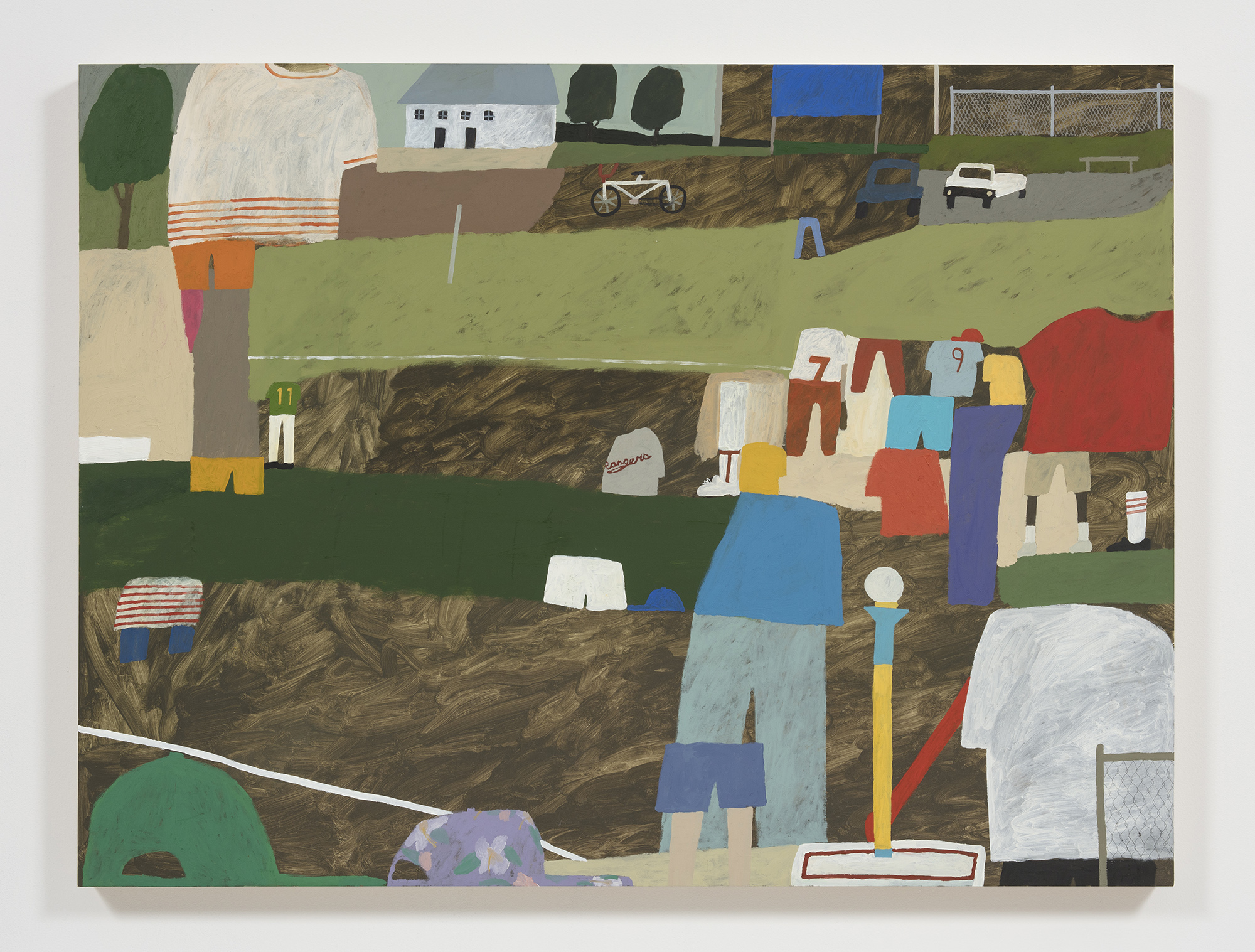 Tee Ball Stand, Bicycle, Tube Sock, Jersey, 36 x 48”, 2019