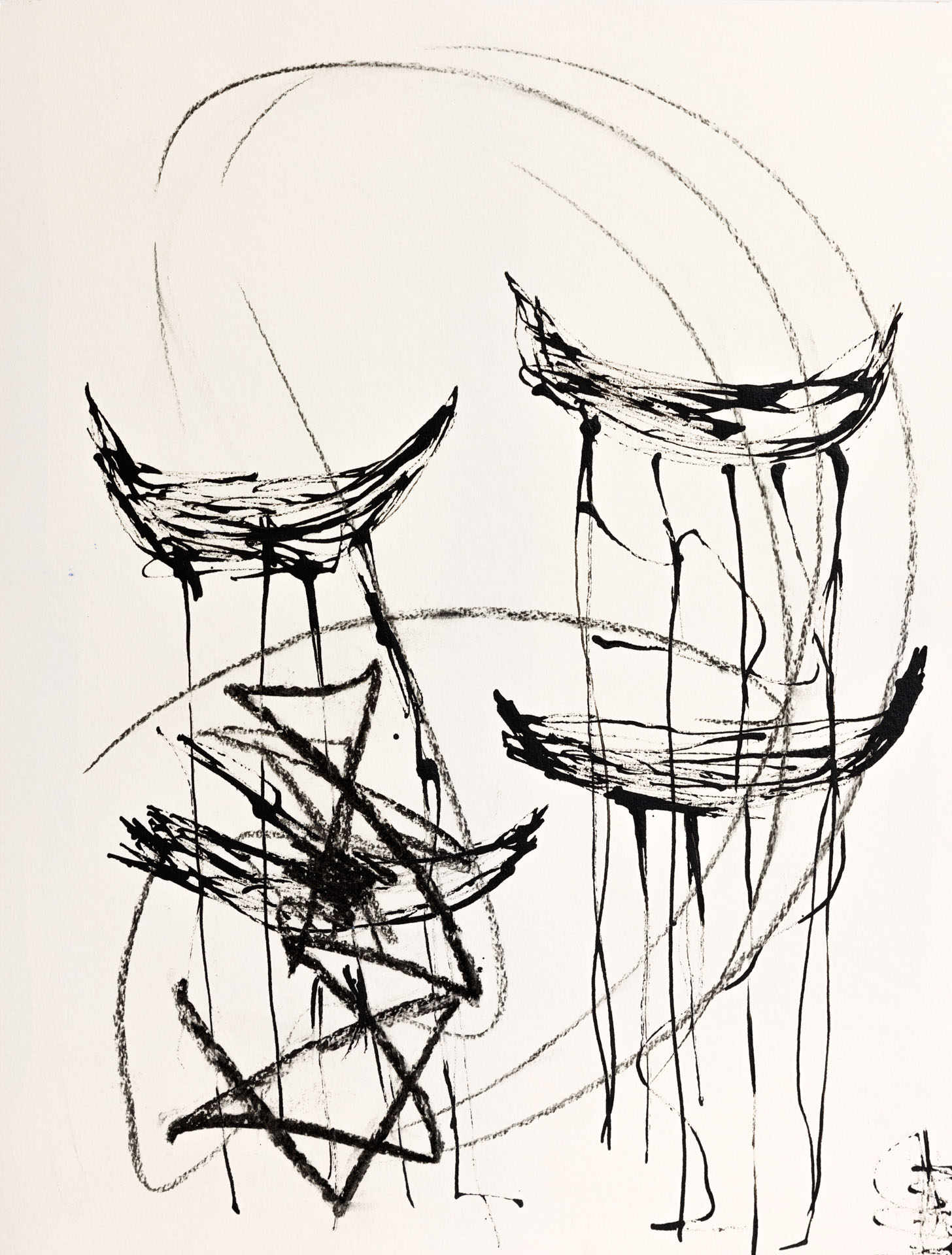 o. T.Acryl auf PapierDIN A2