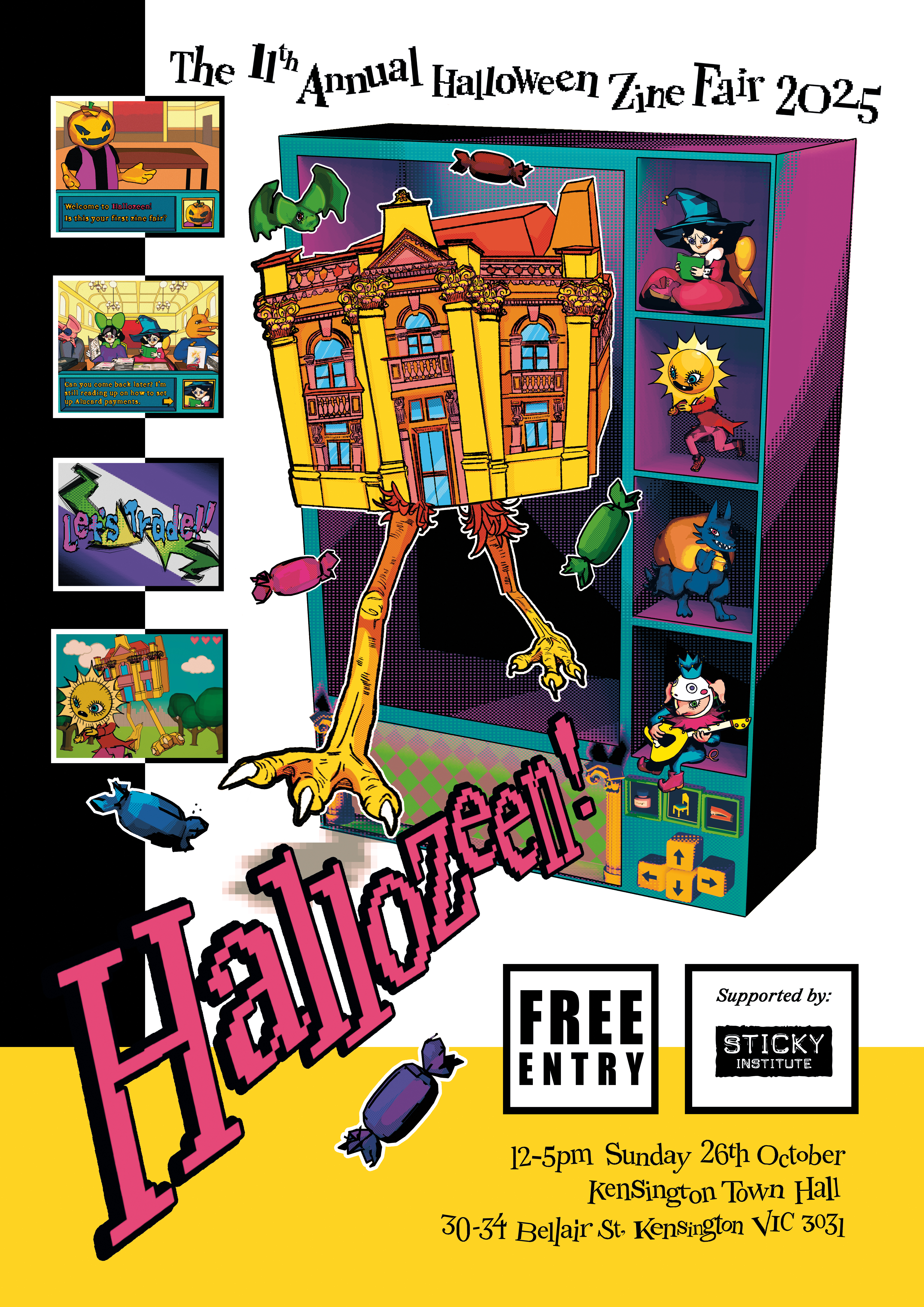 Hallozeen 2025 poster by Beau Parsons