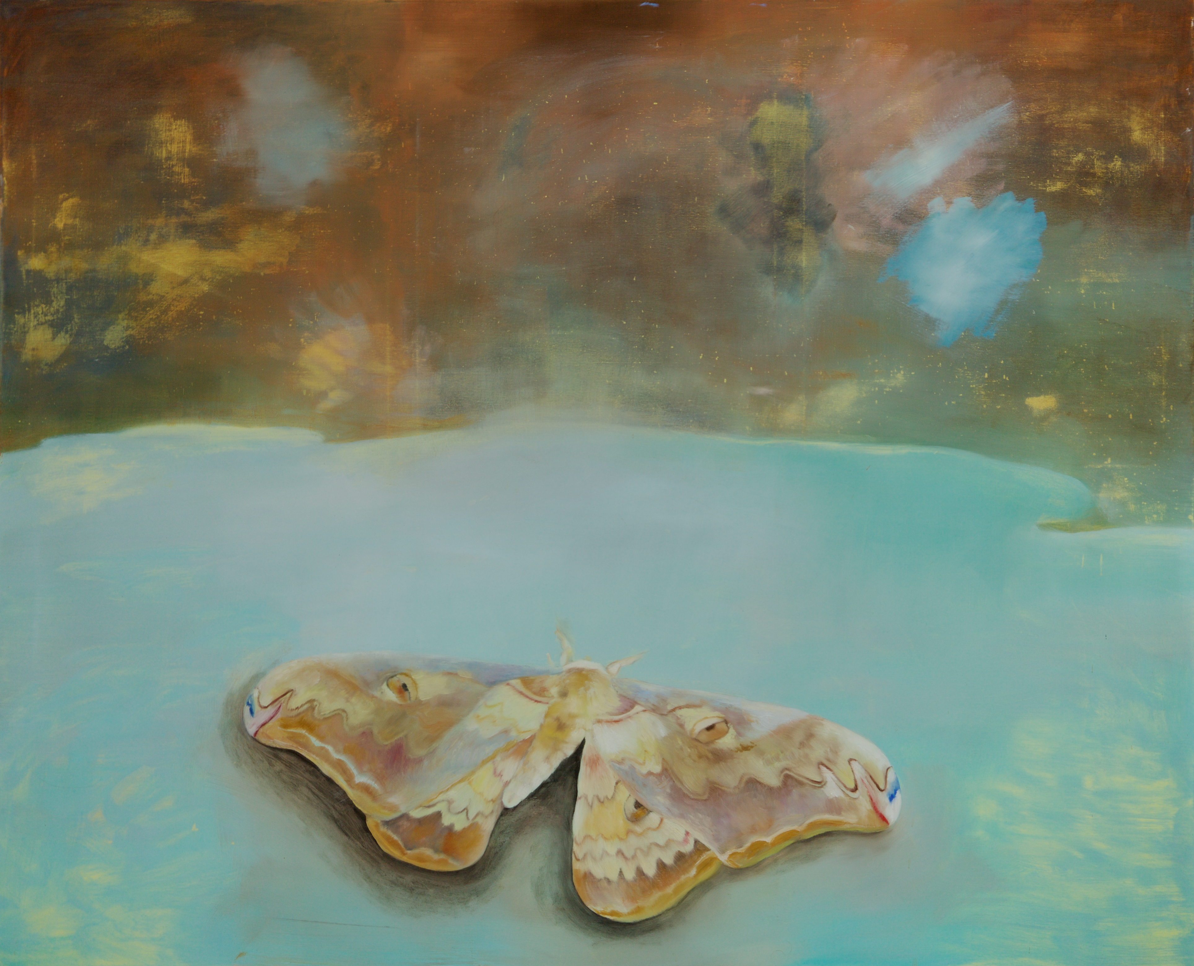 Warsaw / 2019 / acrylic and oil on canvas / 140 x 160 cm 