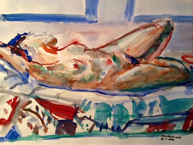 Rustend 2015 - watercolor 35x45cm