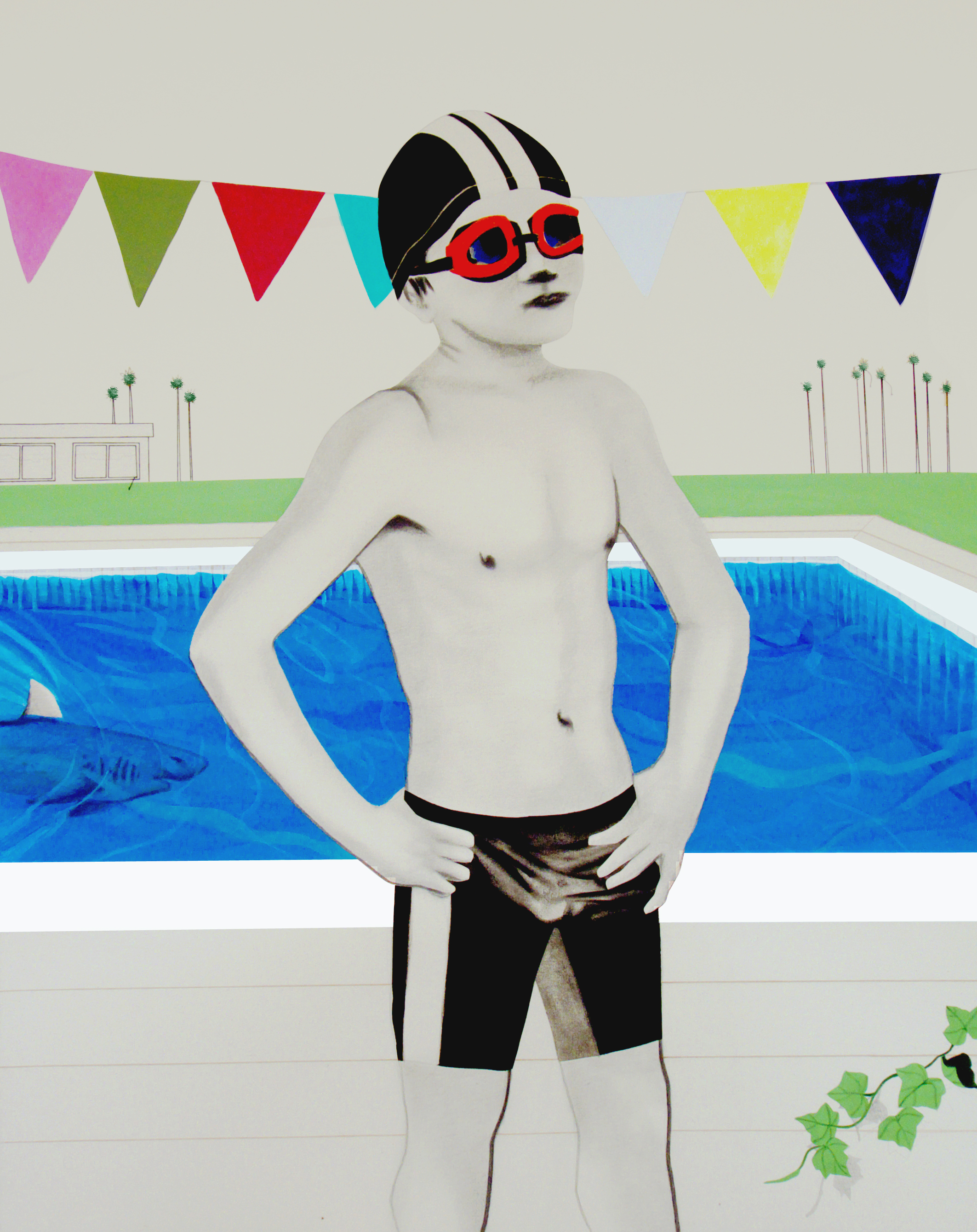 UNTITLED | Acrylic and pencil on unprimed canvas | 150 x 120 cm