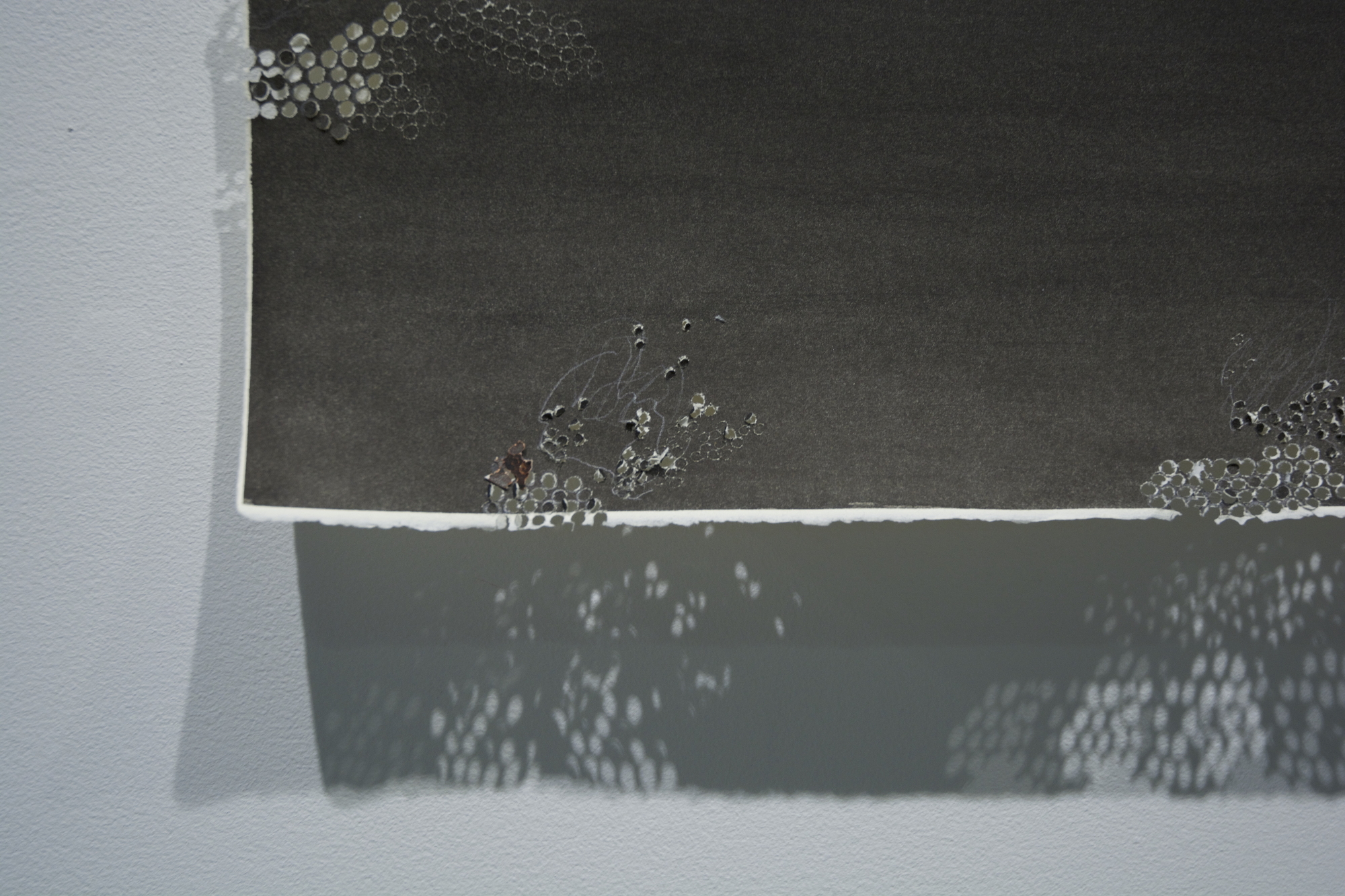 Christine Wallers – sumi ink and graphite on paper with hand-rendered cuts