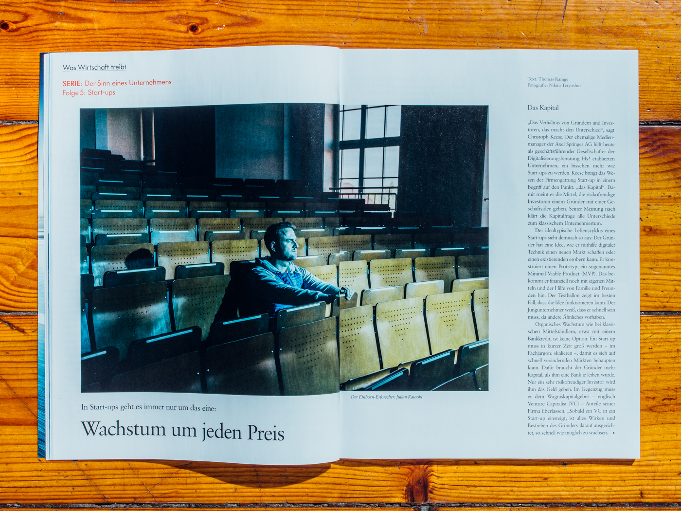 brand eins / BWL Professor Julian Kawohl / Mai 2018