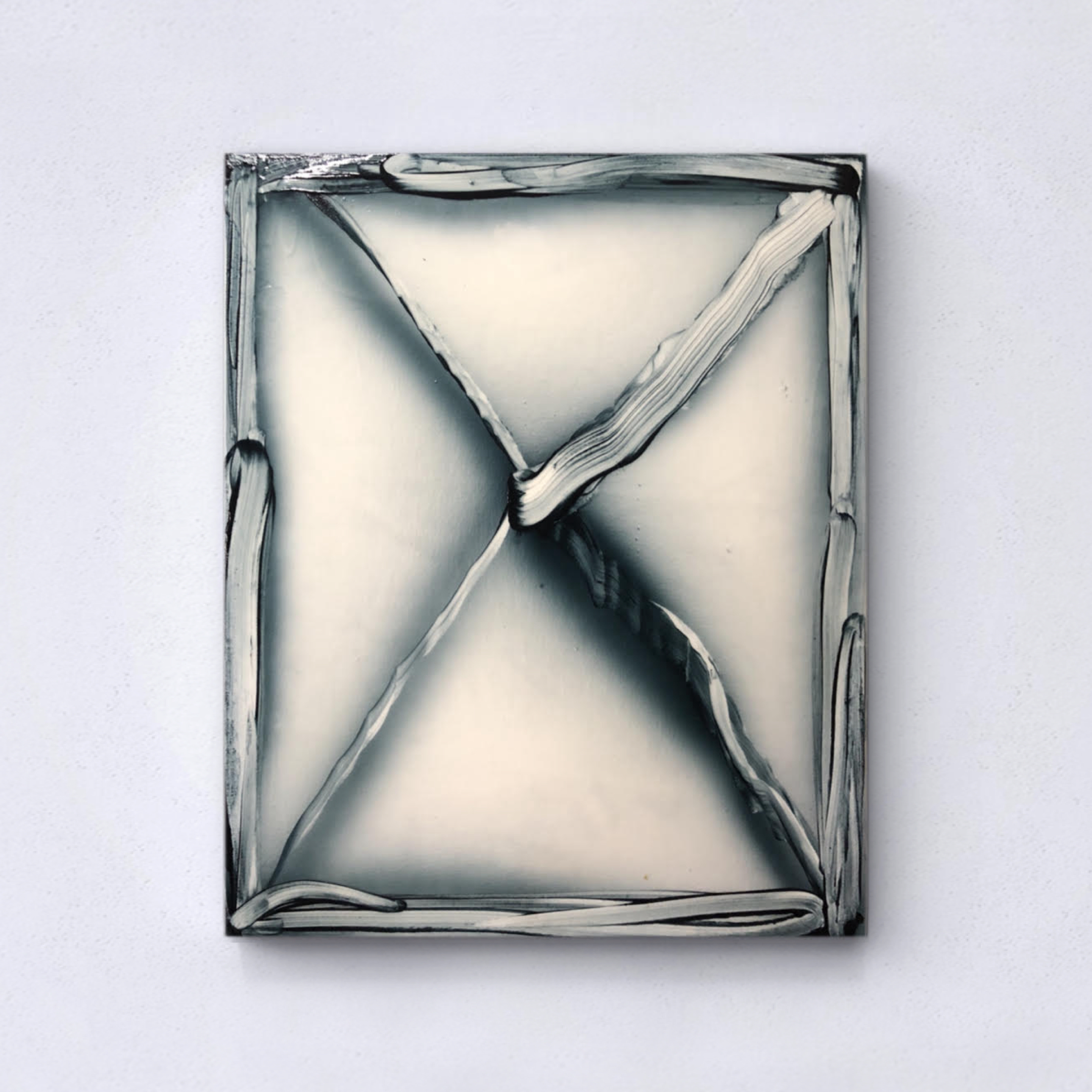 Blank field crossings (II) - 42 x 35.5cm, oil on canvas