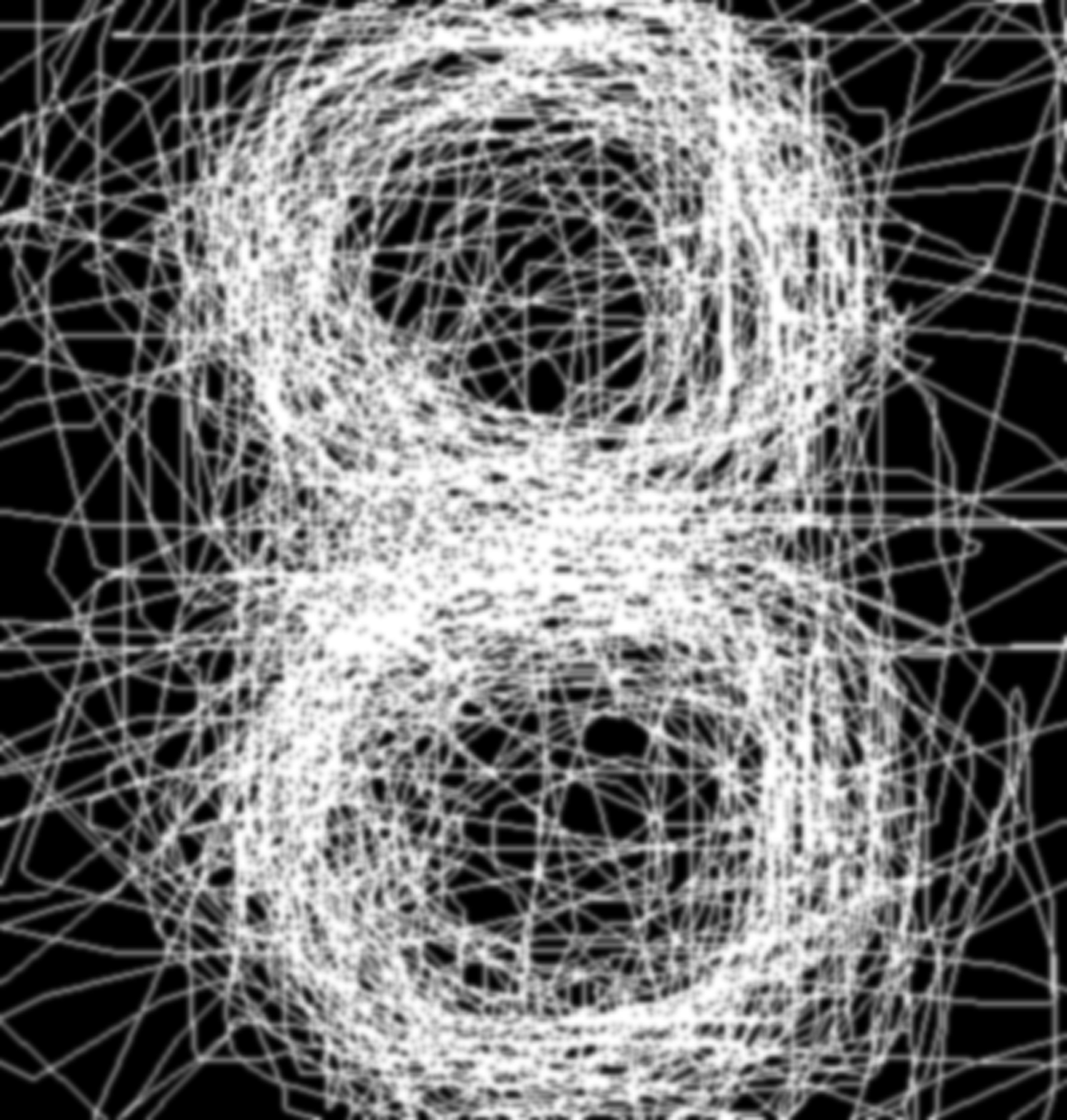 "Numbers I. / 8"  Giclée fine art print on Hahnemühle Watercolour paper / Variable dimensions / Edition of 6