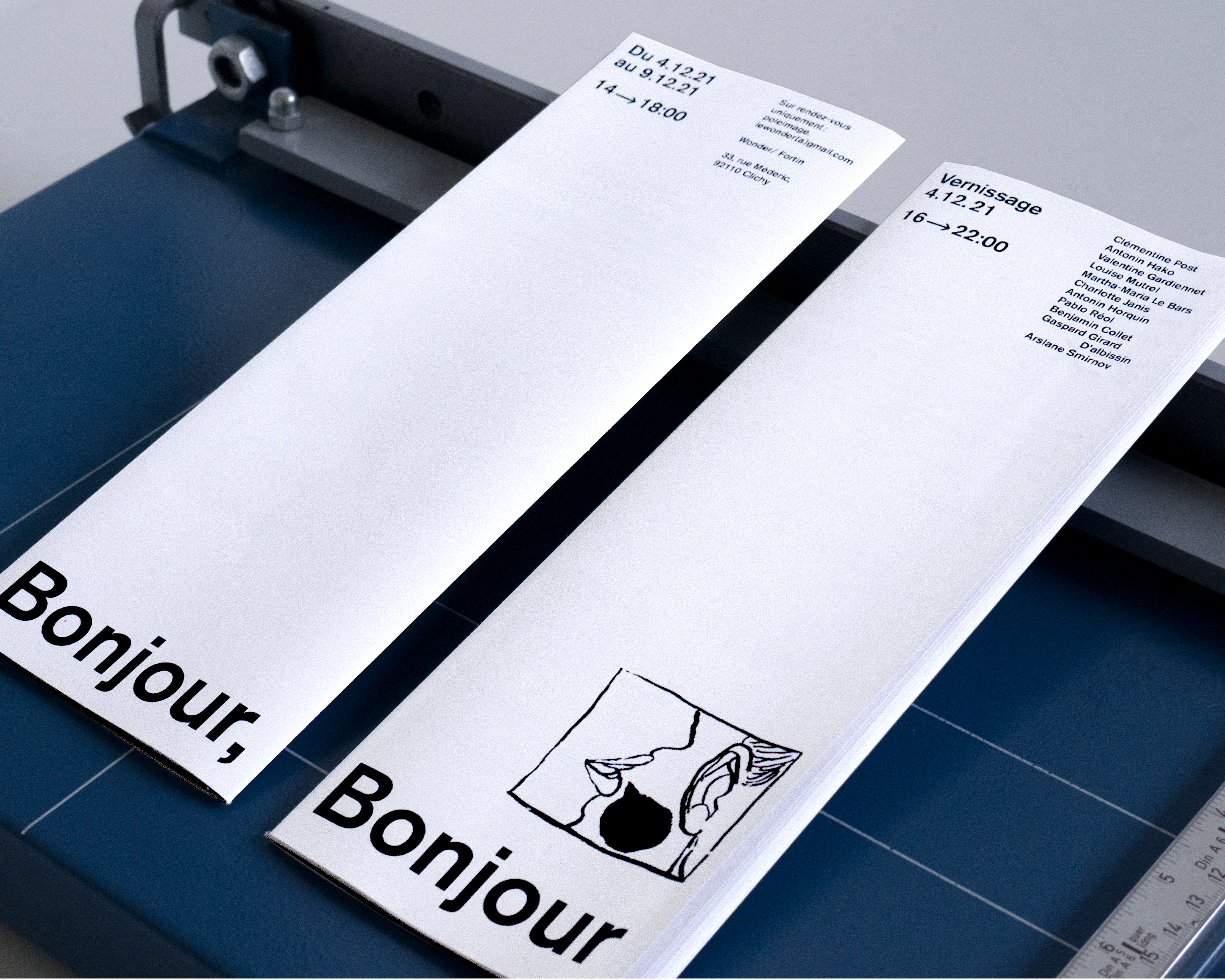 ART DIRECTION & LAYOUT, BONJOUR BONJOUR EXHIBITION, 2021