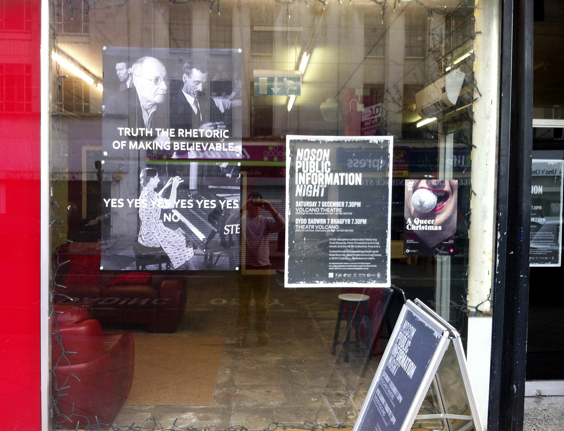 Public Information Night, Volcano Theatre, Swansea, December 7th 2013