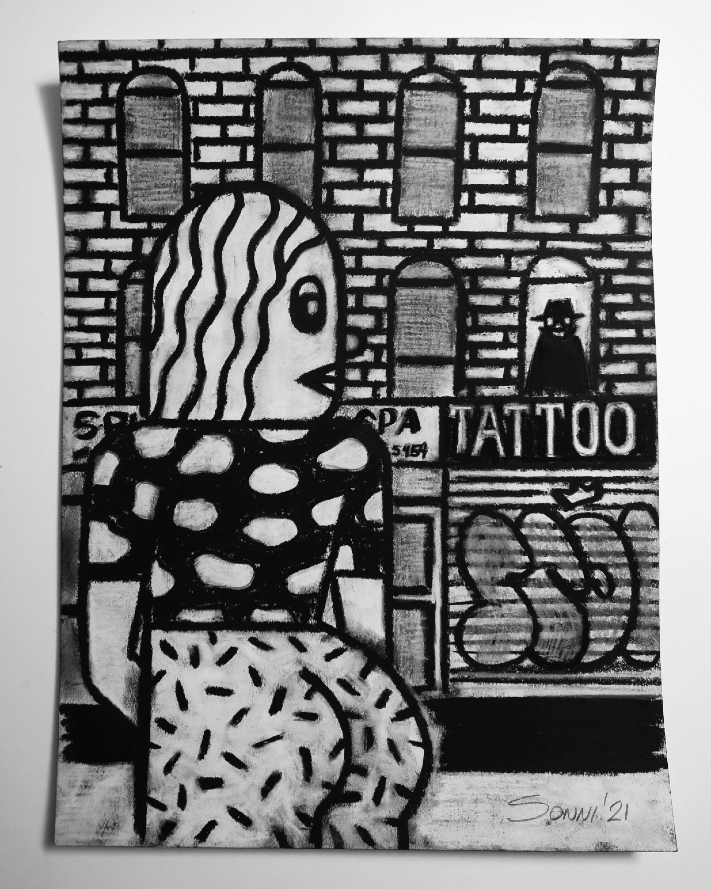 SOFT PASTEL & CHARCOAL ON PAPER12x9 IN // 2021SOLD